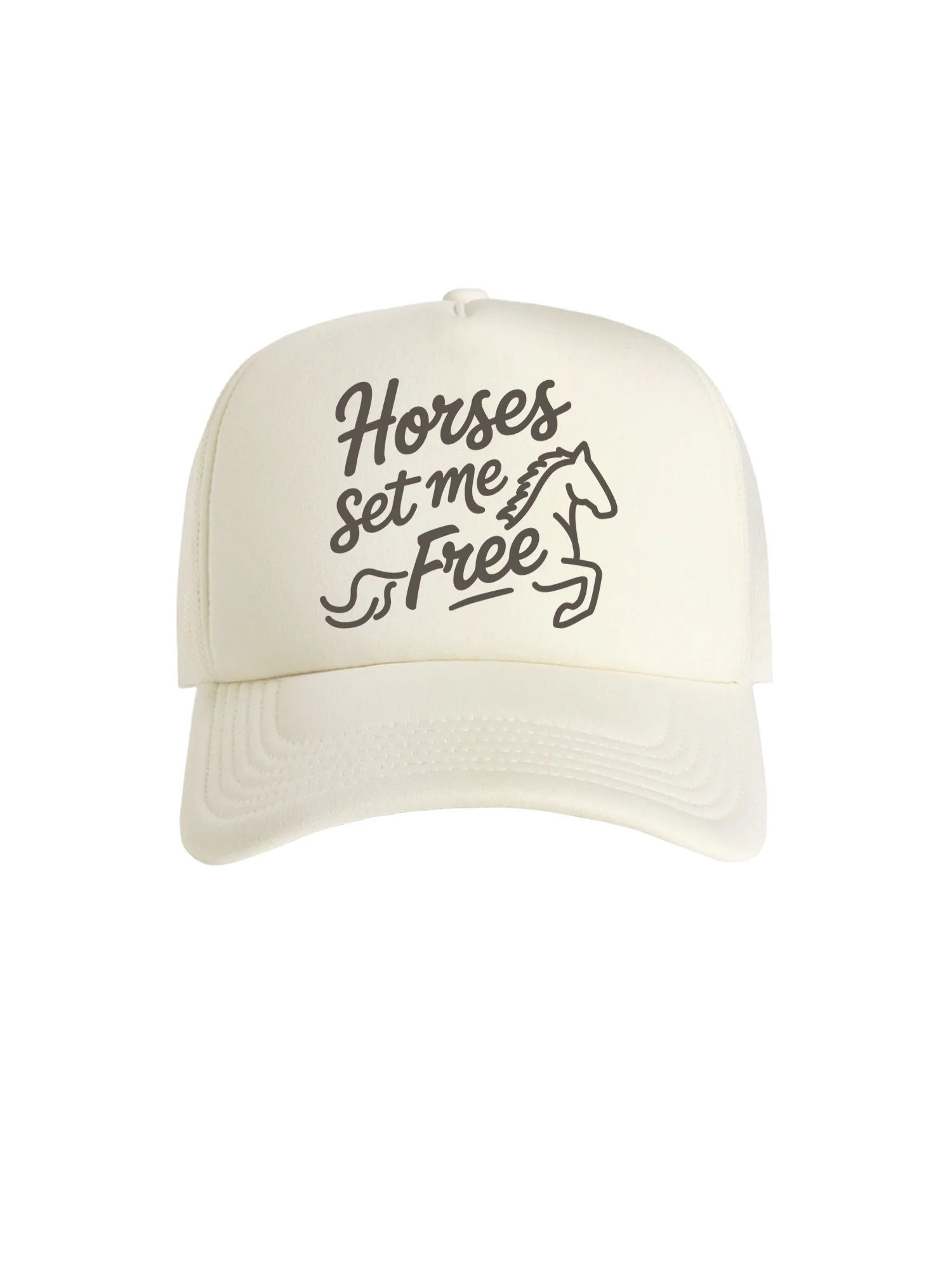 Horses Set Me Free Foam Trucker Cap - Image 3