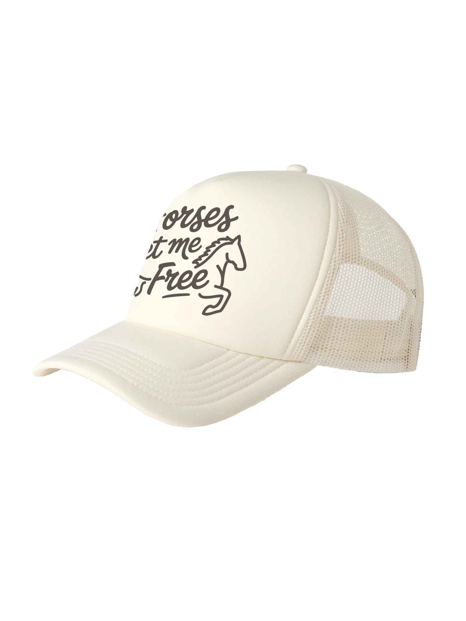Horses Set Me Free Foam Trucker Cap - Image 4