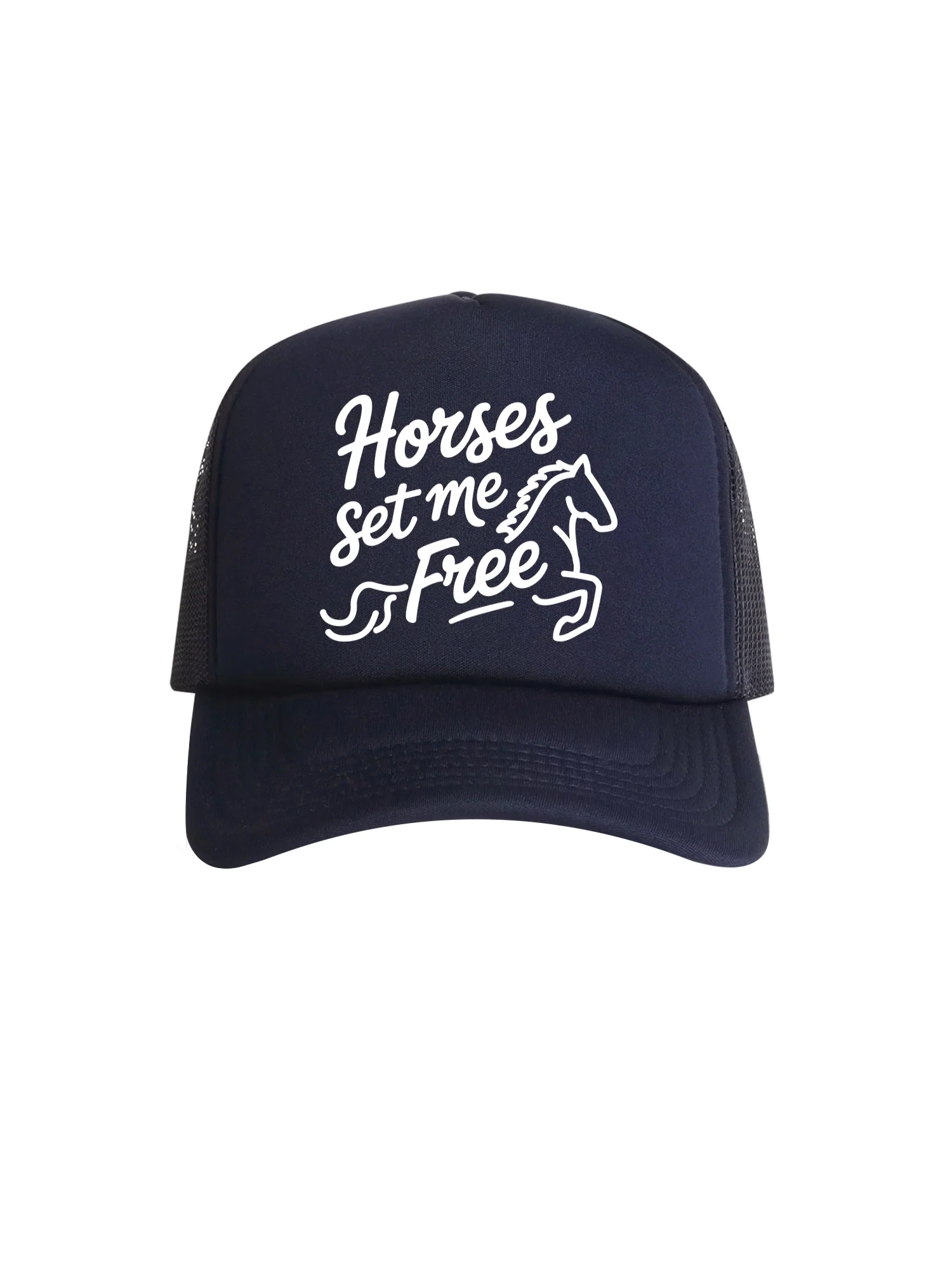 Horses Set Me Free Foam Trucker Cap - Image 8