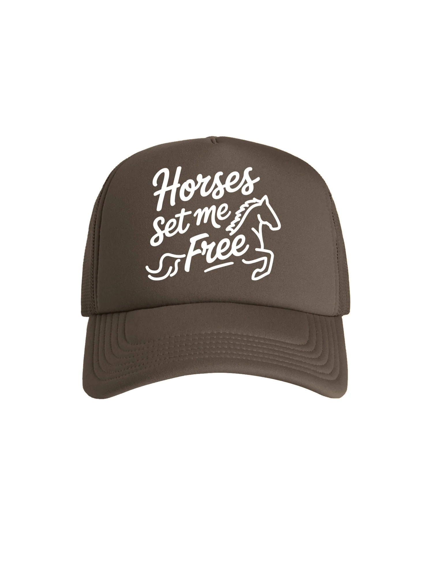 Horses Set Me Free Foam Trucker Cap - Image 9
