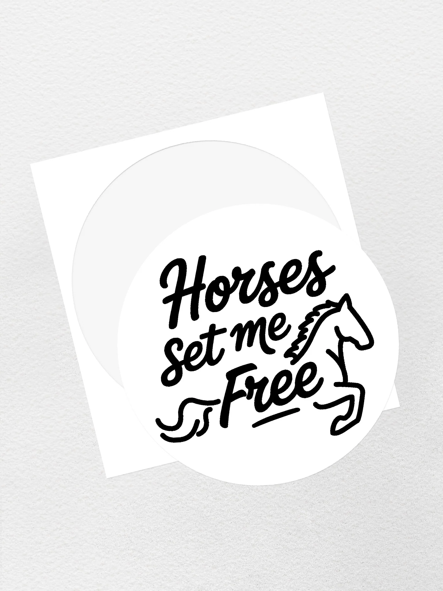 Horses Set Me Free Sticker - Image 2