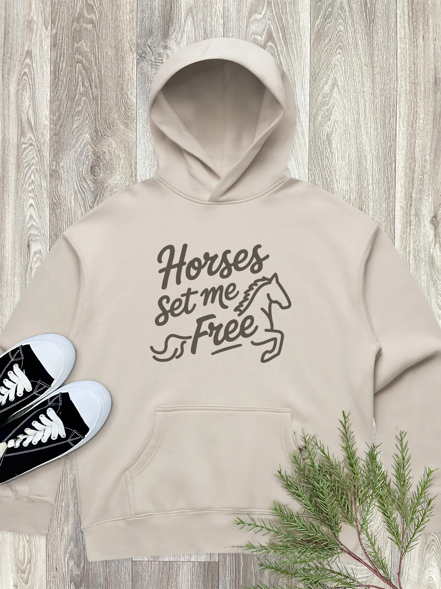 Horses Set Me Free Women's Comfort Hood - Image 5