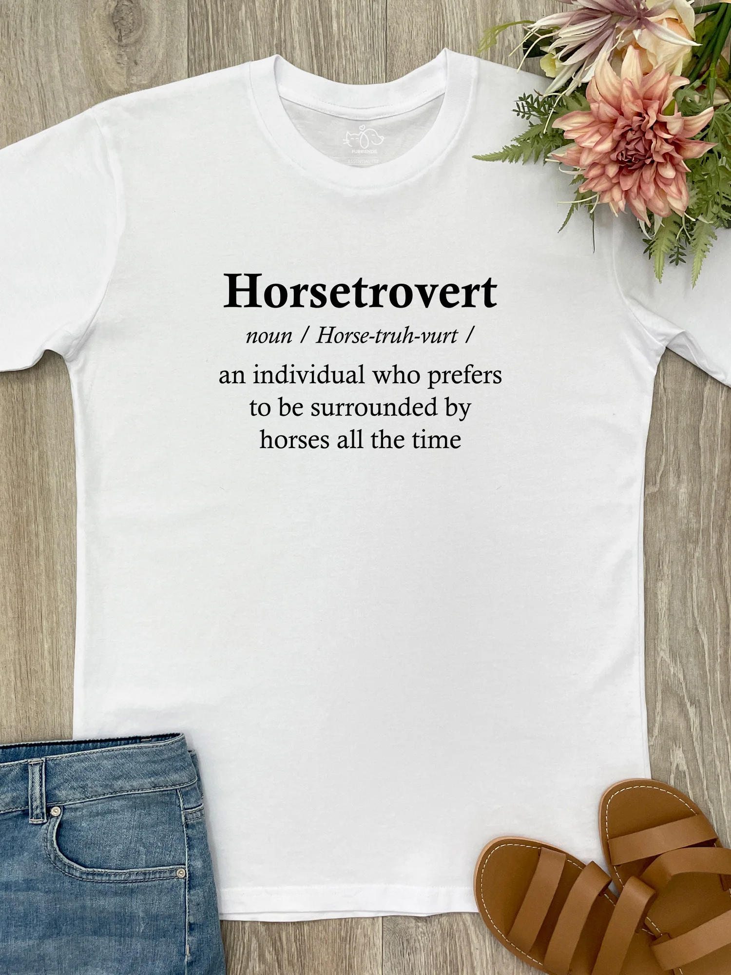 Horsetrovert Essential Unisex Tee - Image 5