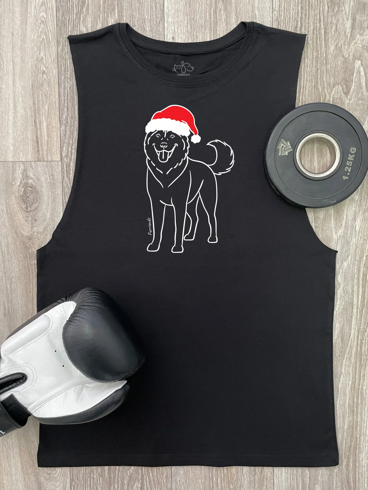 Husky Christmas Edition Axel Drop Armhole Muscle Tank