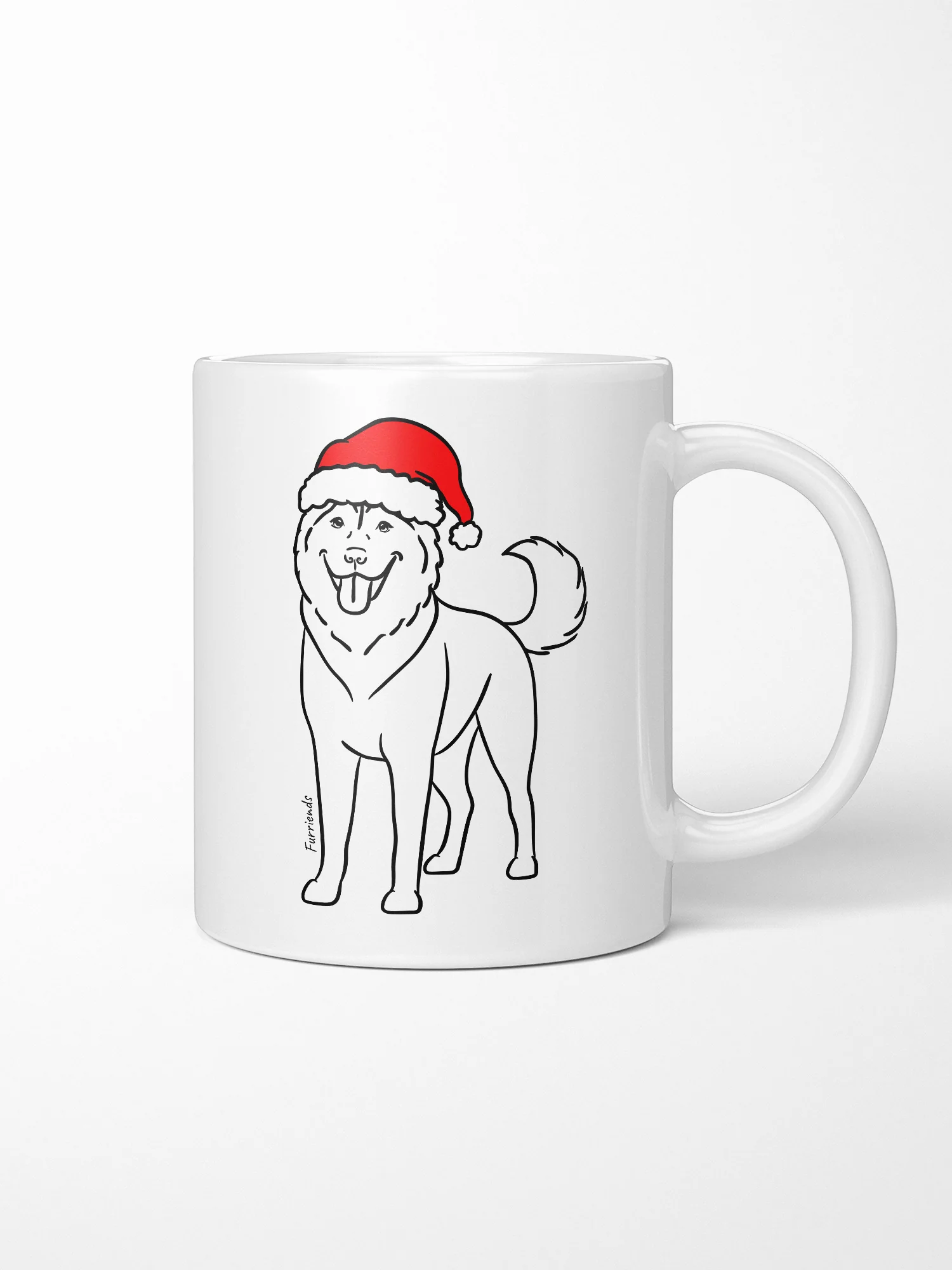 Husky Christmas Edition Ceramic Mug - Image 2