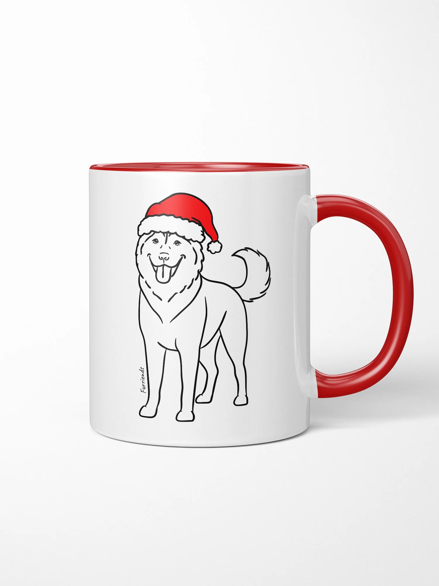 Husky Christmas Edition Ceramic Mug - Image 3