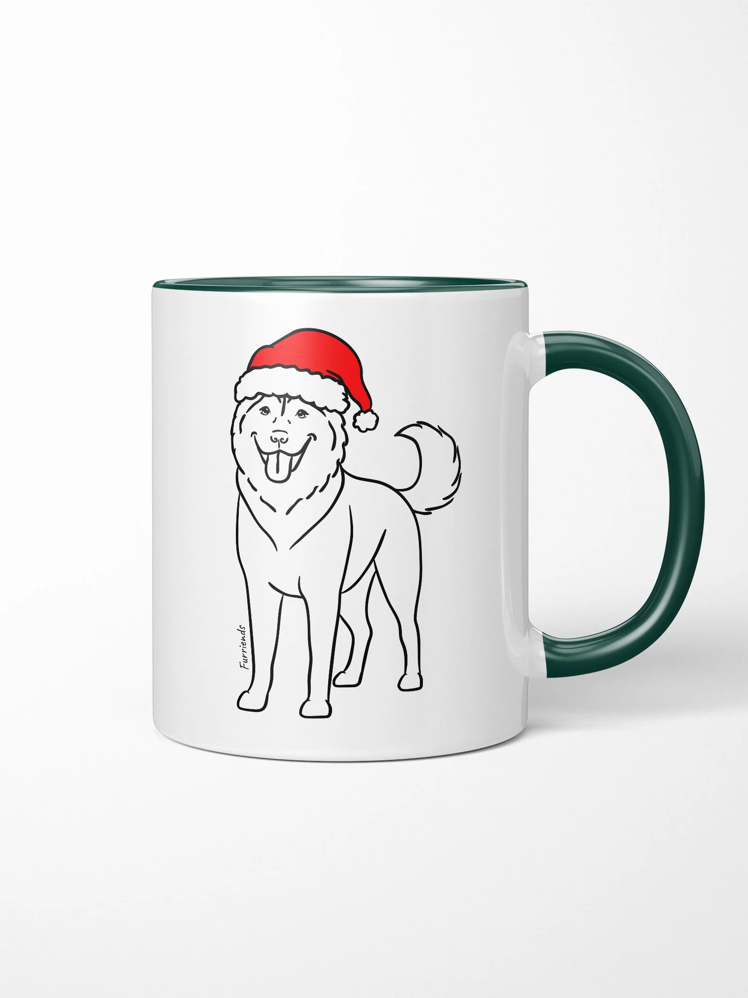 Husky Christmas Edition Ceramic Mug - Image 4