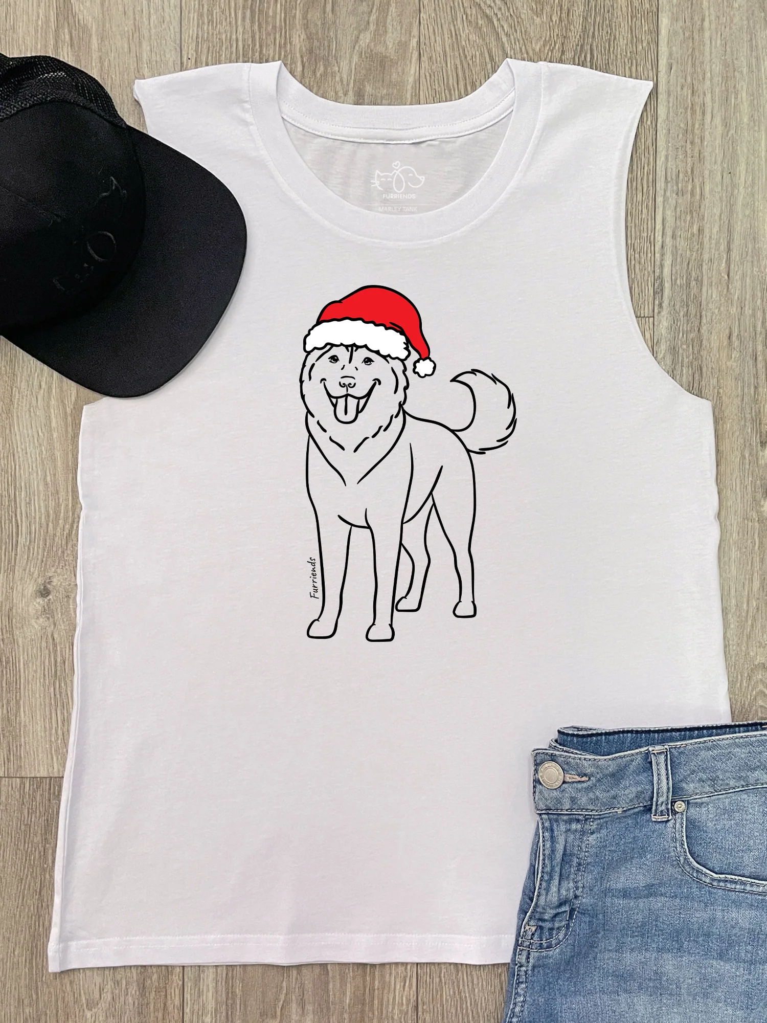 Husky Christmas Edition Marley Tank - Image 4