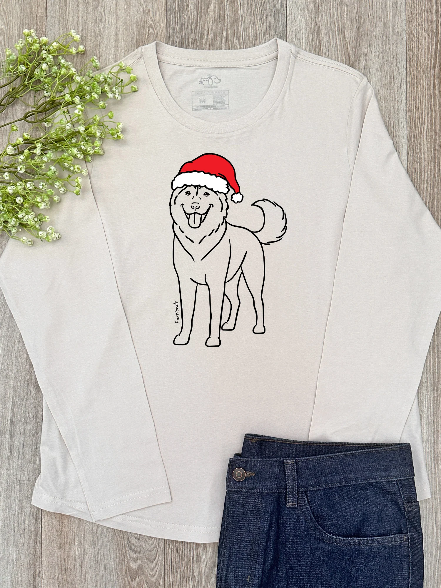 Husky Christmas Edition Olivia Long Sleeve Tee - Image 4