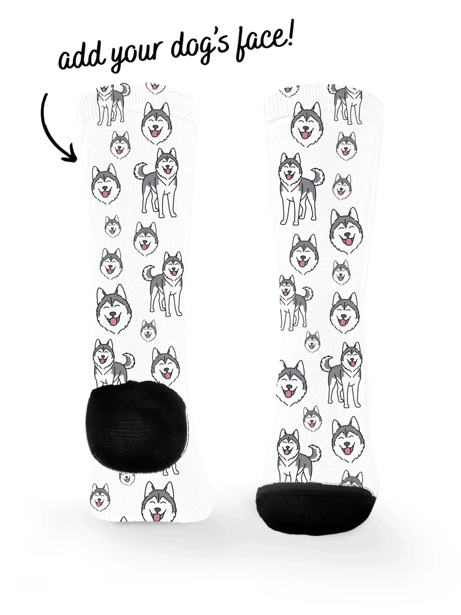 Husky ColourPop Customisable Socks - Image 3