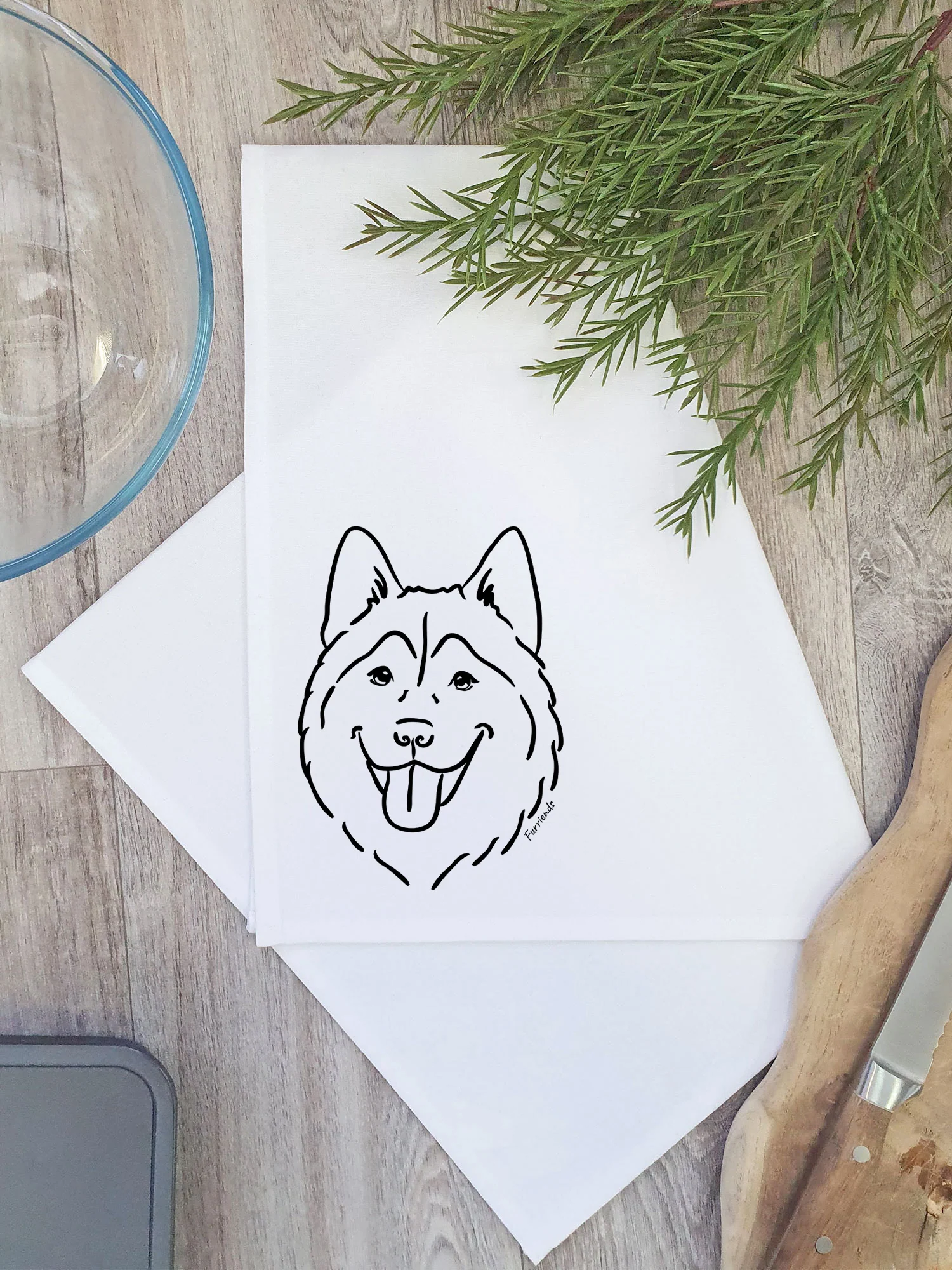 Husky Tea Towel - Image 5