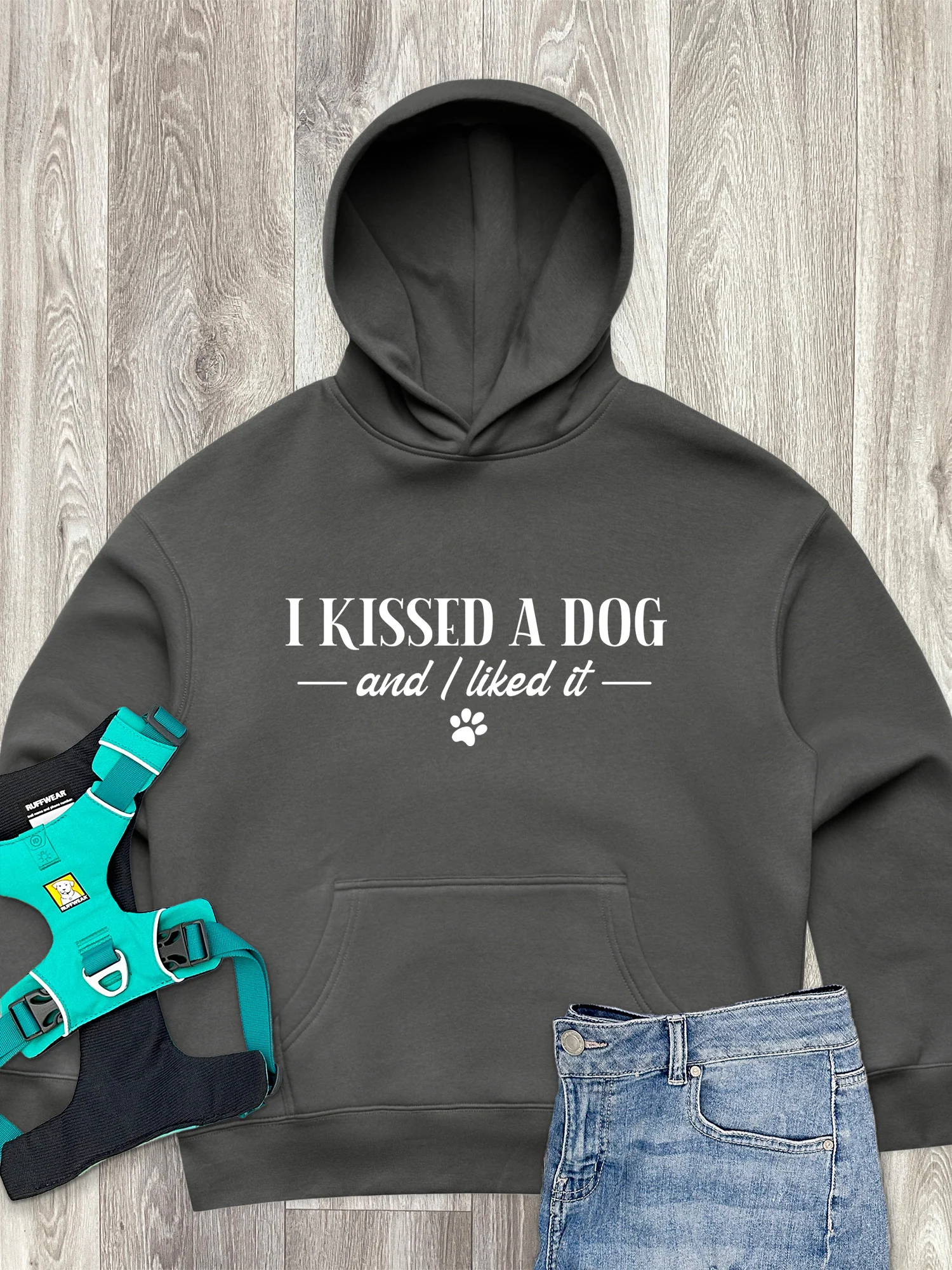 I Kissed A Dog And I Liked It Women's Comfort Hood - Image 4