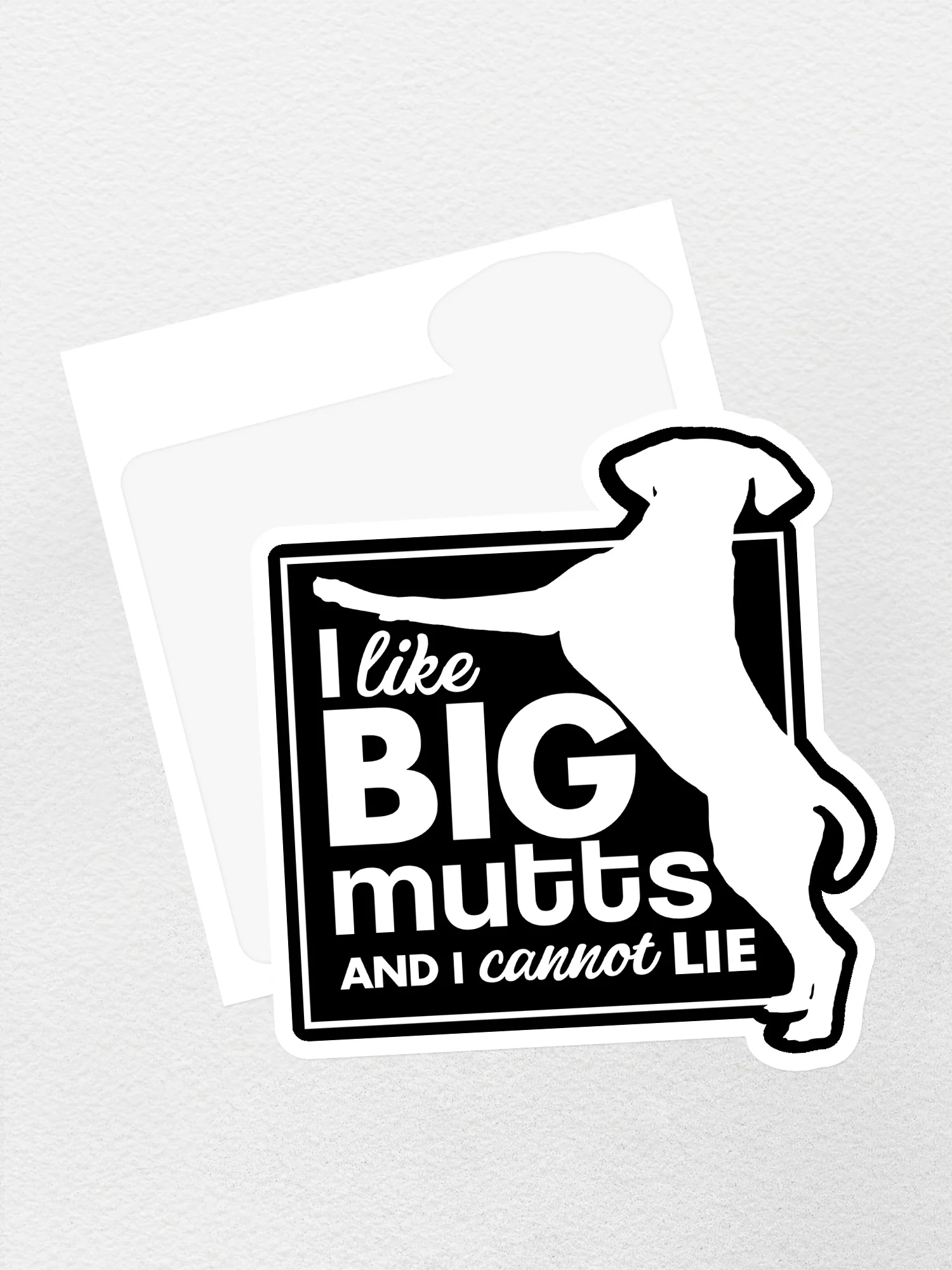 I Like Big Mutts Sticker - Image 2