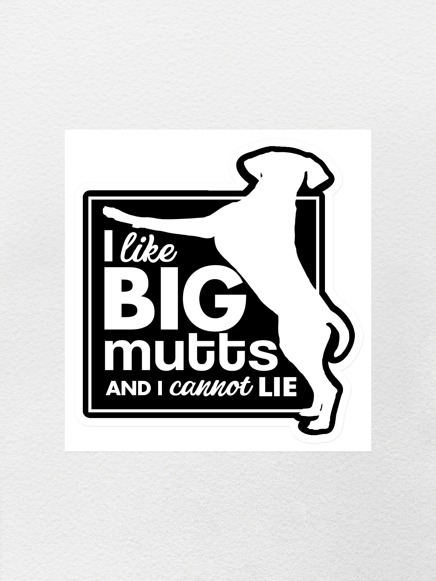I Like Big Mutts Sticker - Image 3
