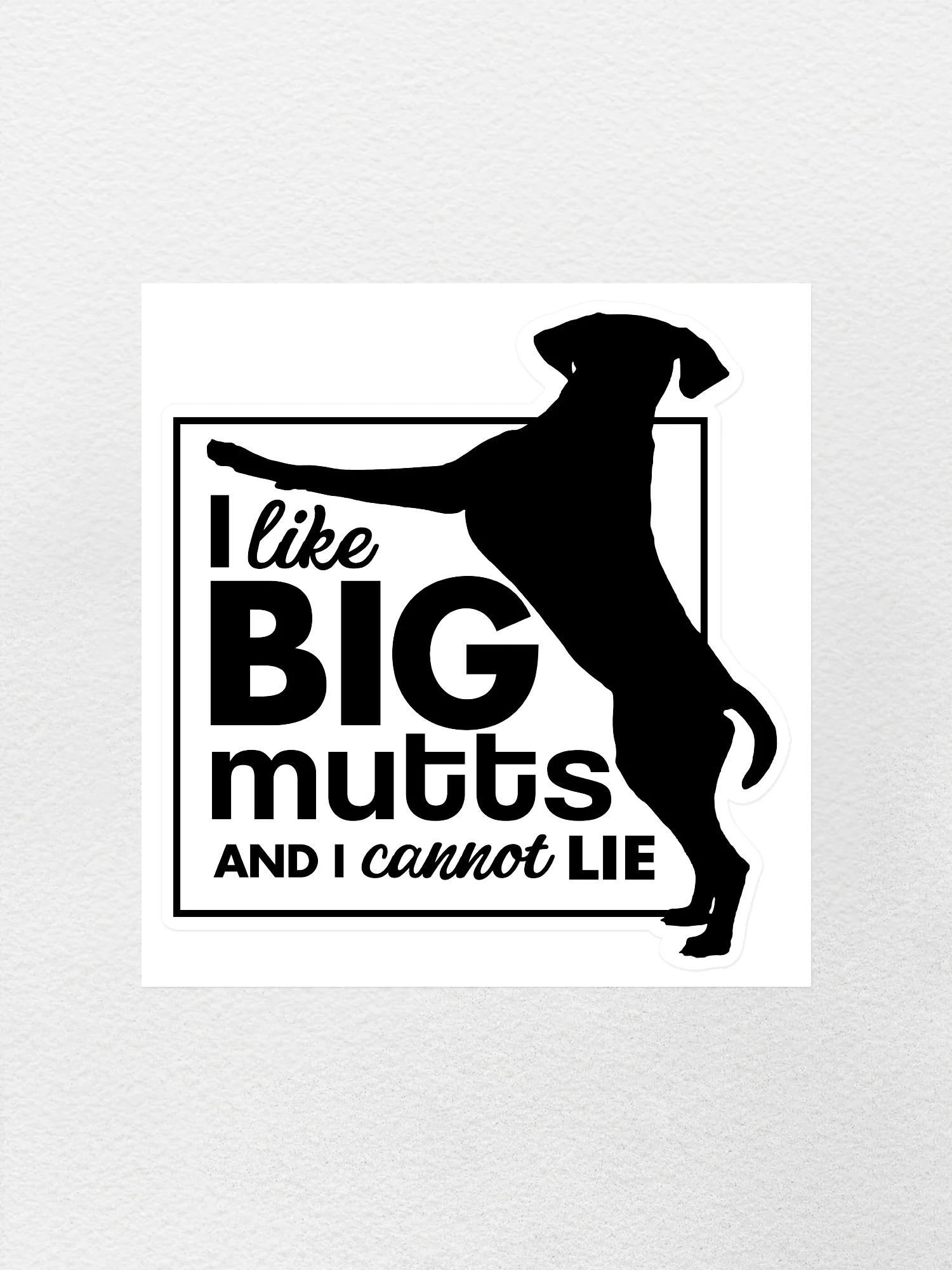I Like Big Mutts Sticker - Image 4