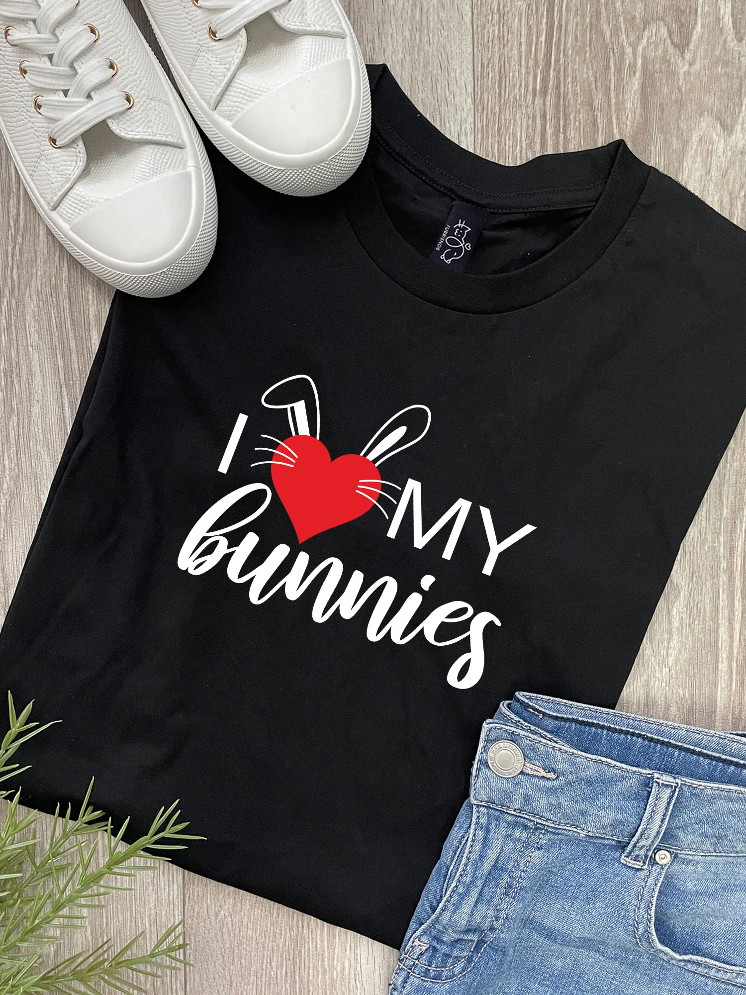 I Love My Bunny Ava Women's Regular Fit Tee - Image 2