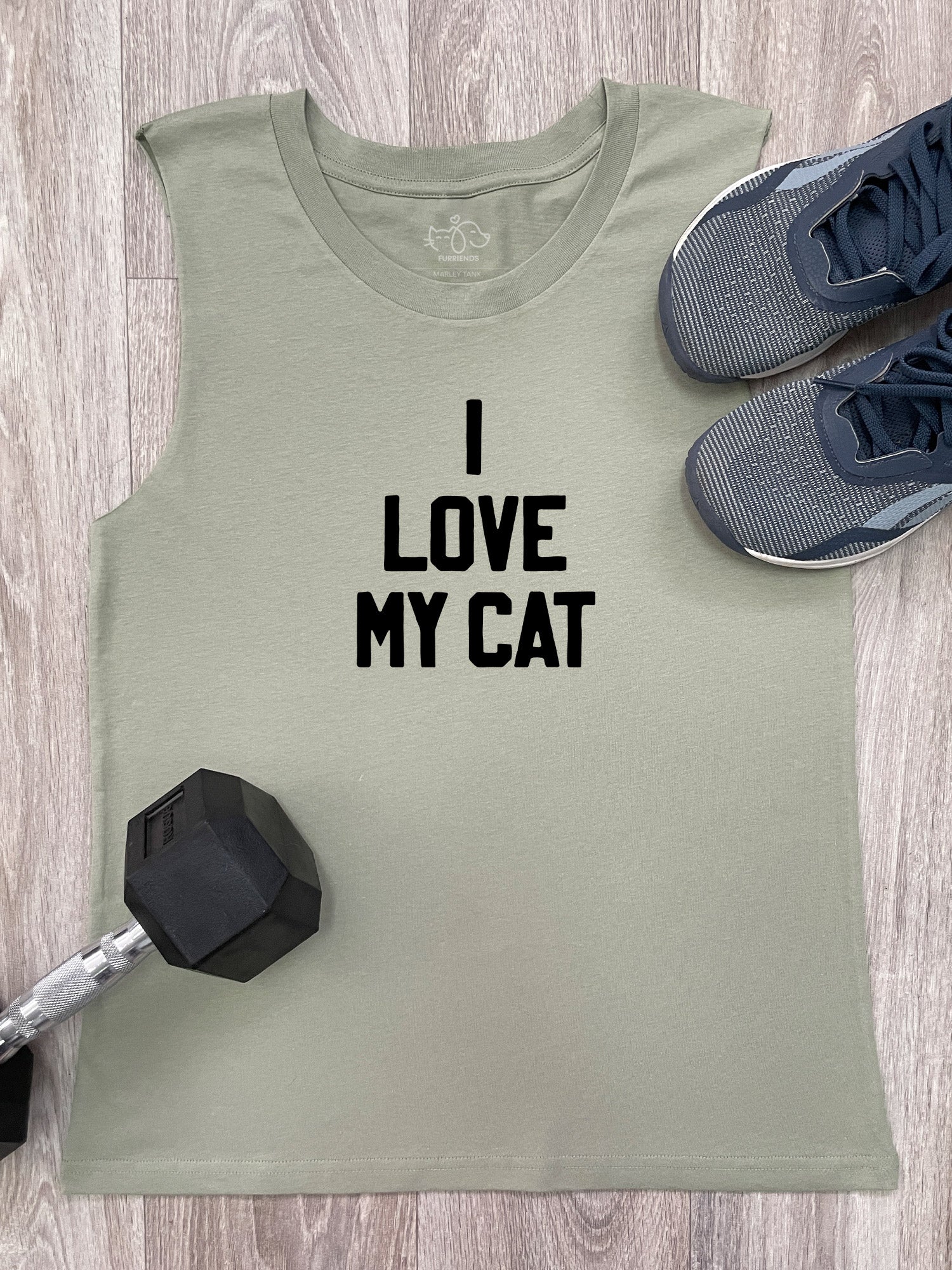 I Love My Cat Marley Tank - Image 2