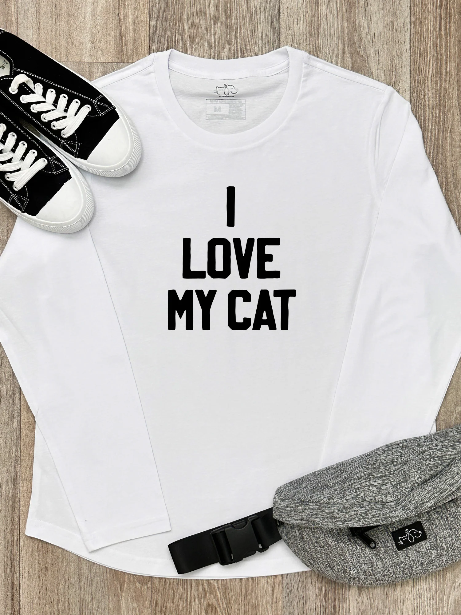 I Love My Cat Olivia Long Sleeve Tee - Image 2