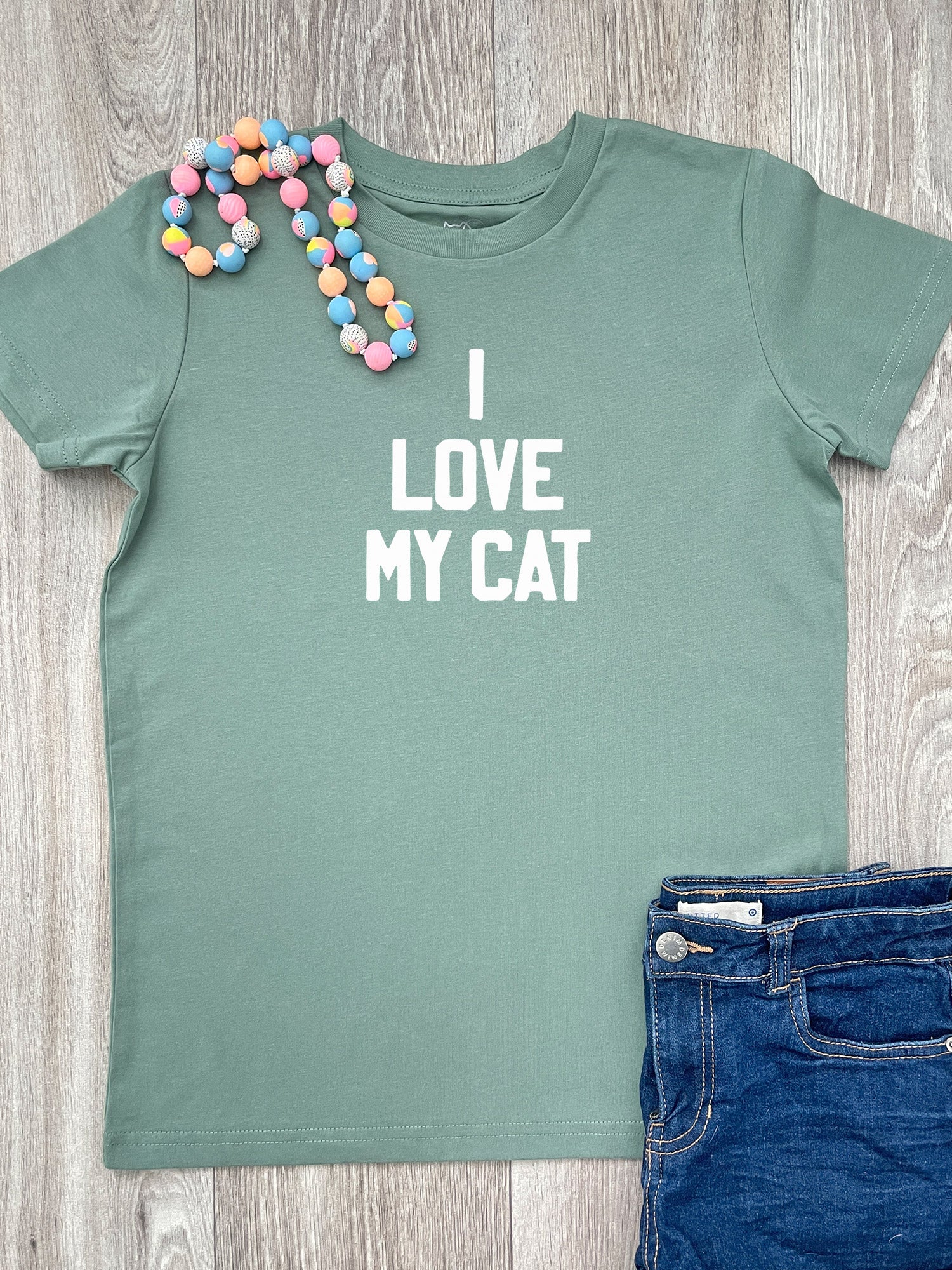 I Love My Cat Youth Tee - Image 3