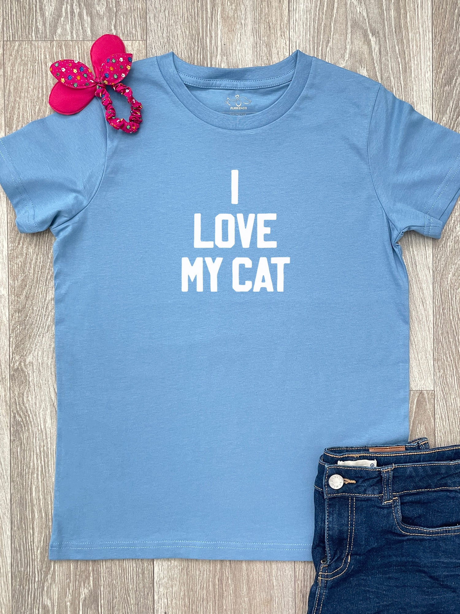 I Love My Cat Youth Tee - Image 4