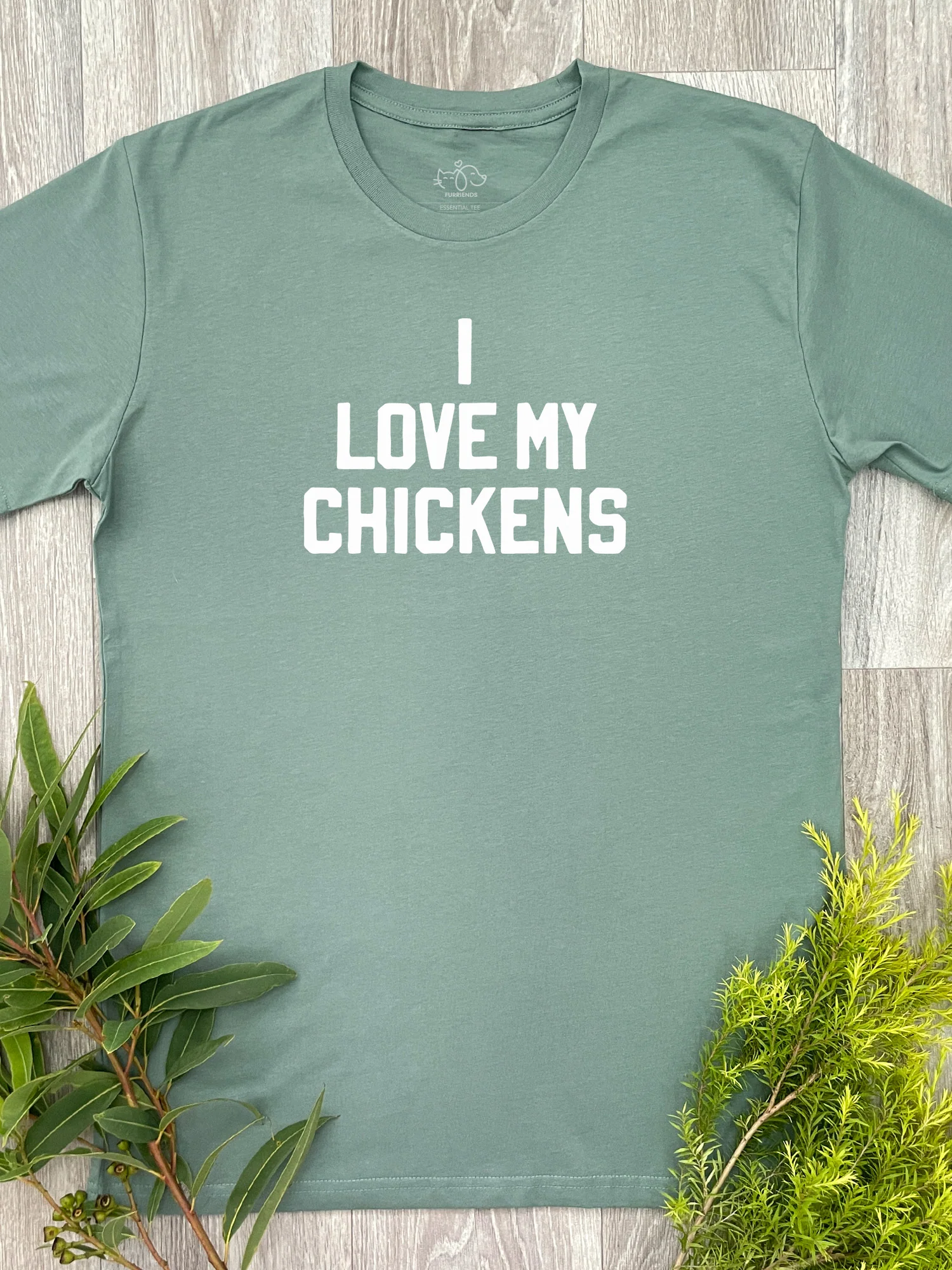 I Love My Chickens Essential Unisex Tee - Image 6