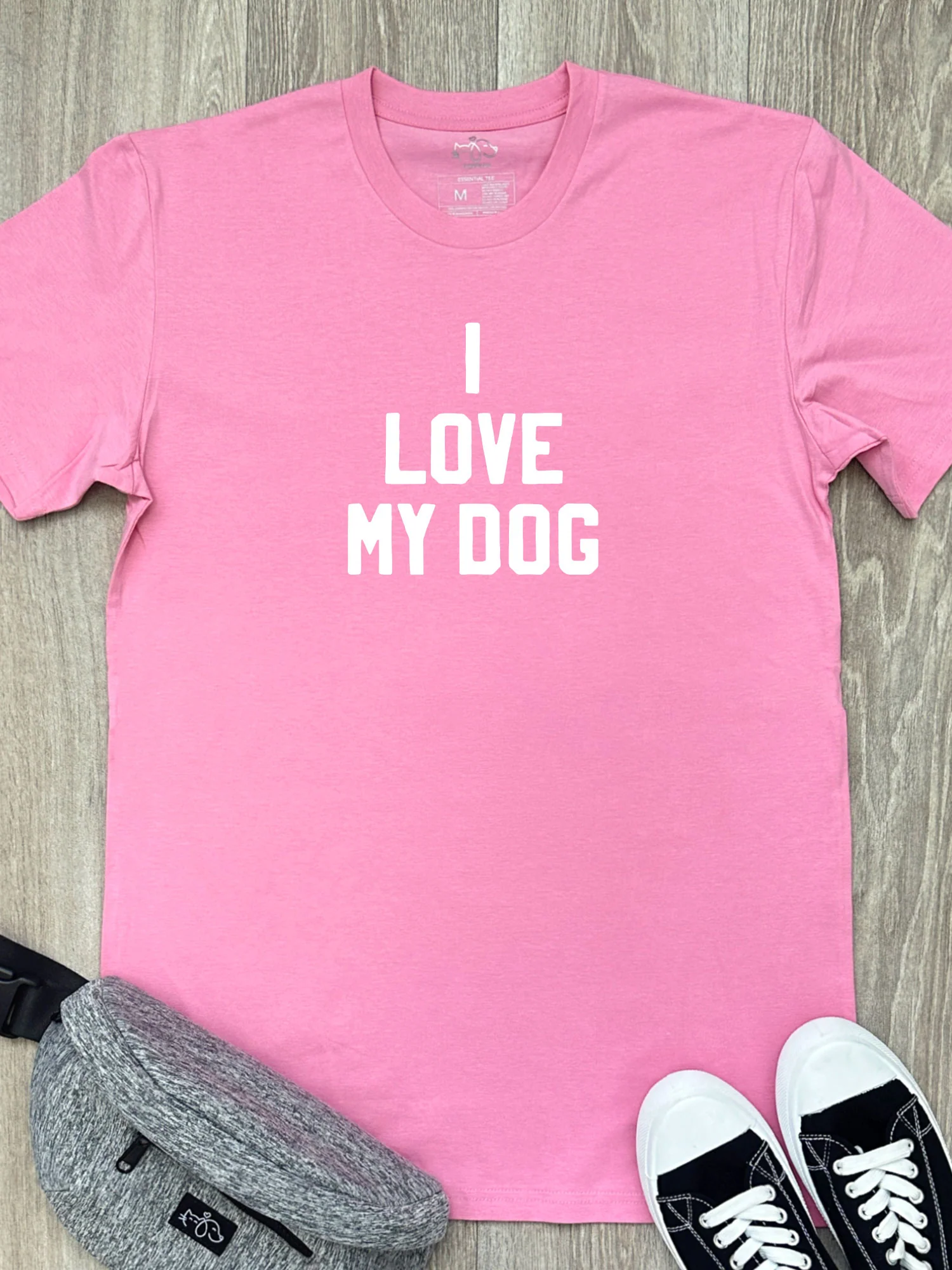 I Love My Dog Essential Unisex Tee - Image 7