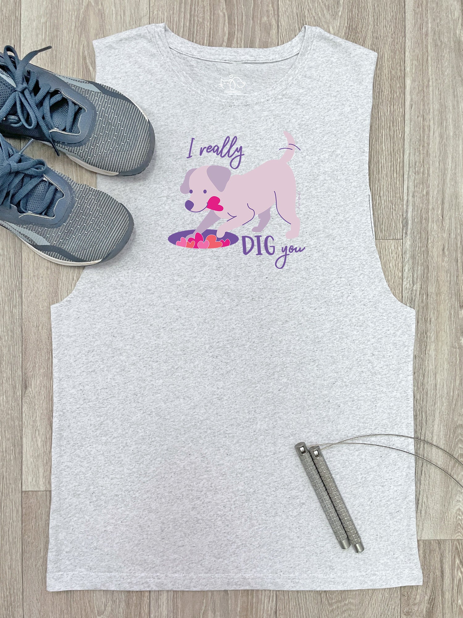 I Really Dig You Axel Drop Armhole Muscle Tank - Image 2
