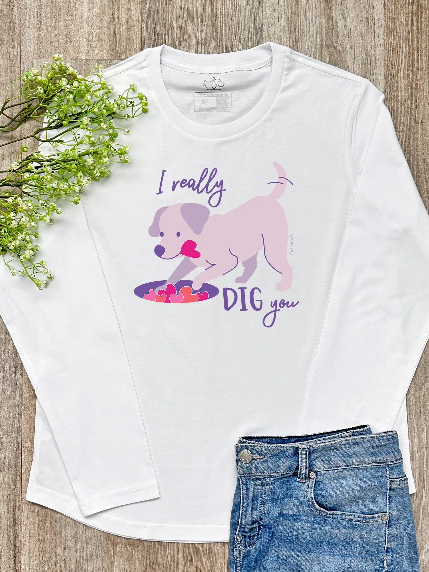 I Really Dig You Olivia Long Sleeve Tee - Image 2