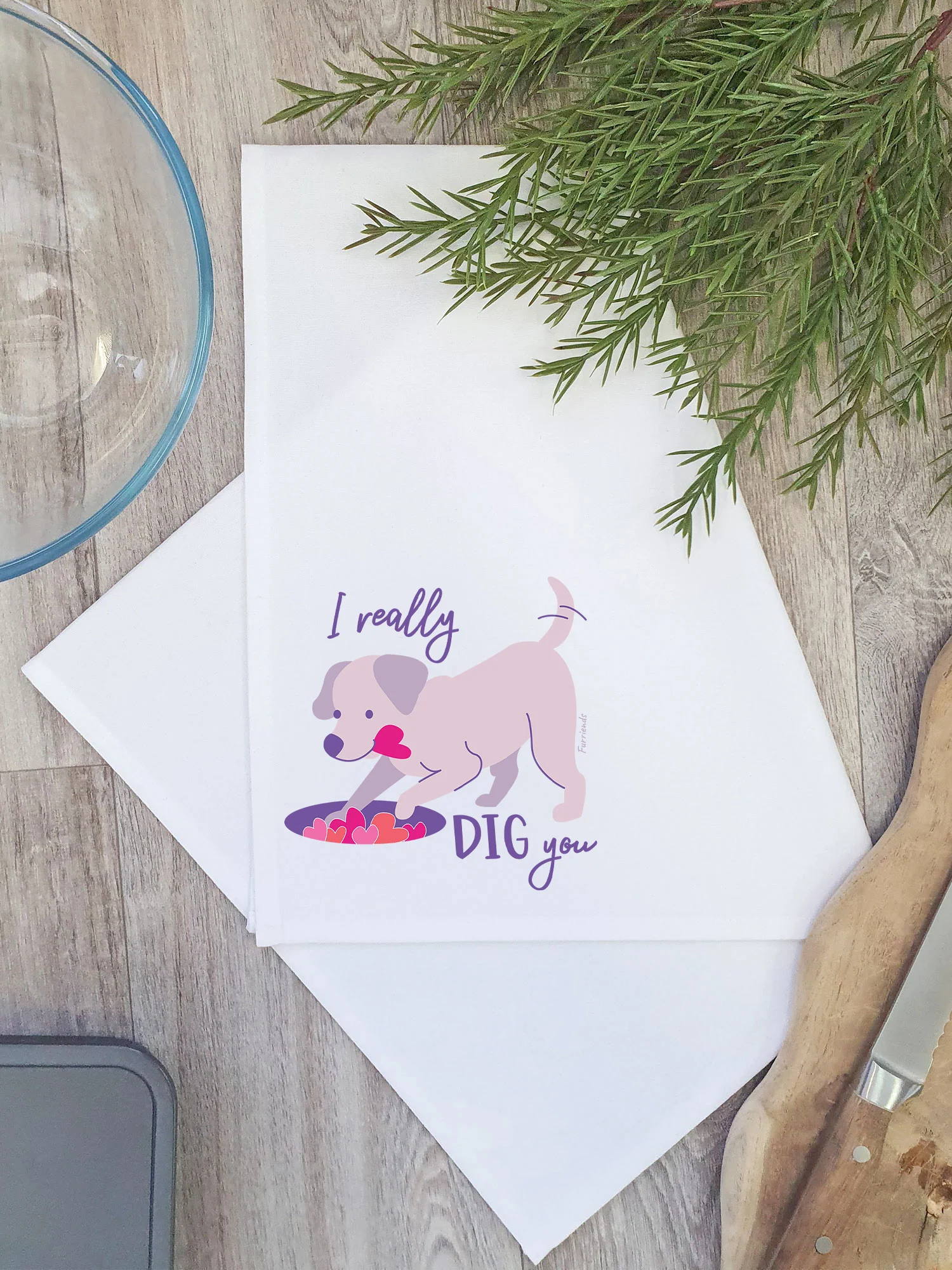 I Really Dig You Tea Towel - Image 3