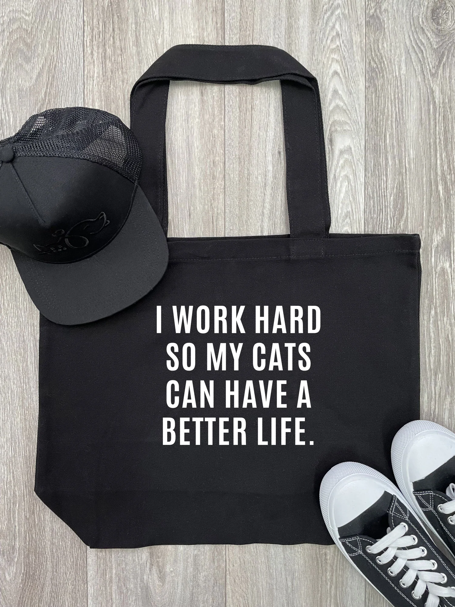 I Work Hard So My Cat Can Have A Better Life Stella Tote Bag - Image 4