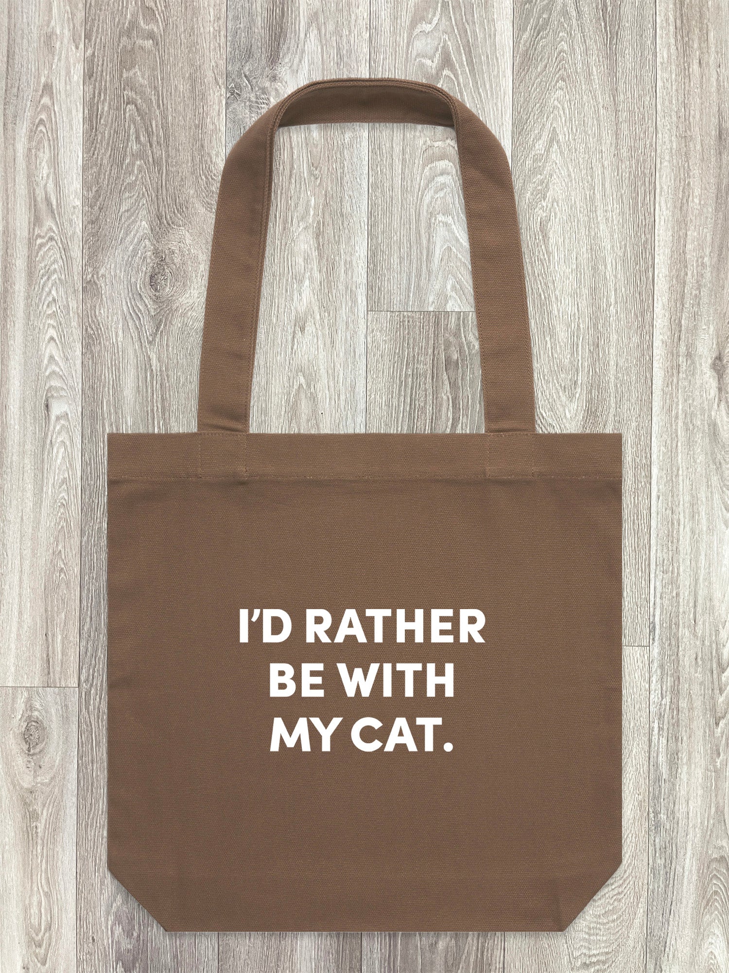 I'd Rather Be With My Cat. Edith Tote Bag - Image 2