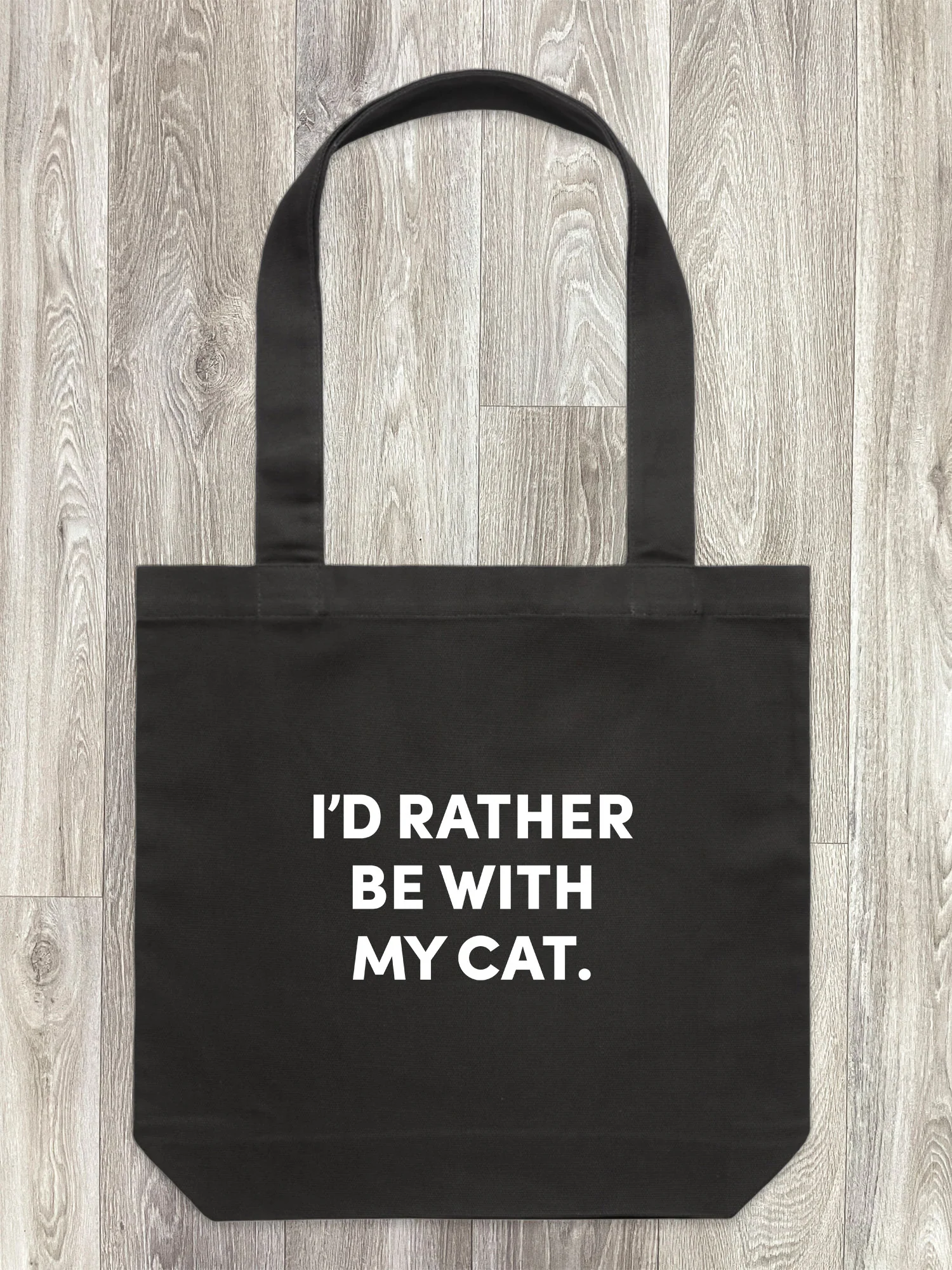 I'd Rather Be With My Cat. Edith Tote Bag - Image 7