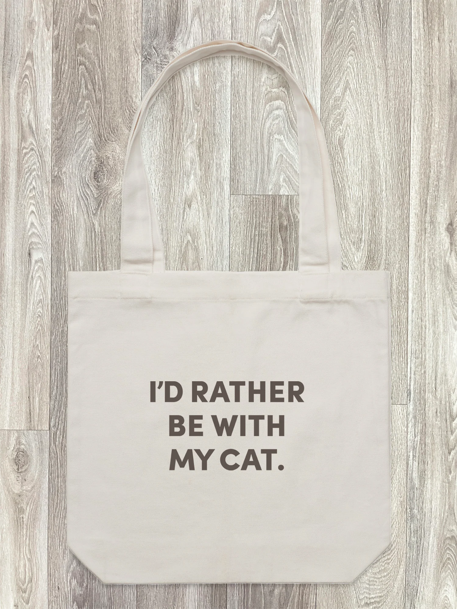I'd Rather Be With My Cat. Edith Tote Bag - Image 9