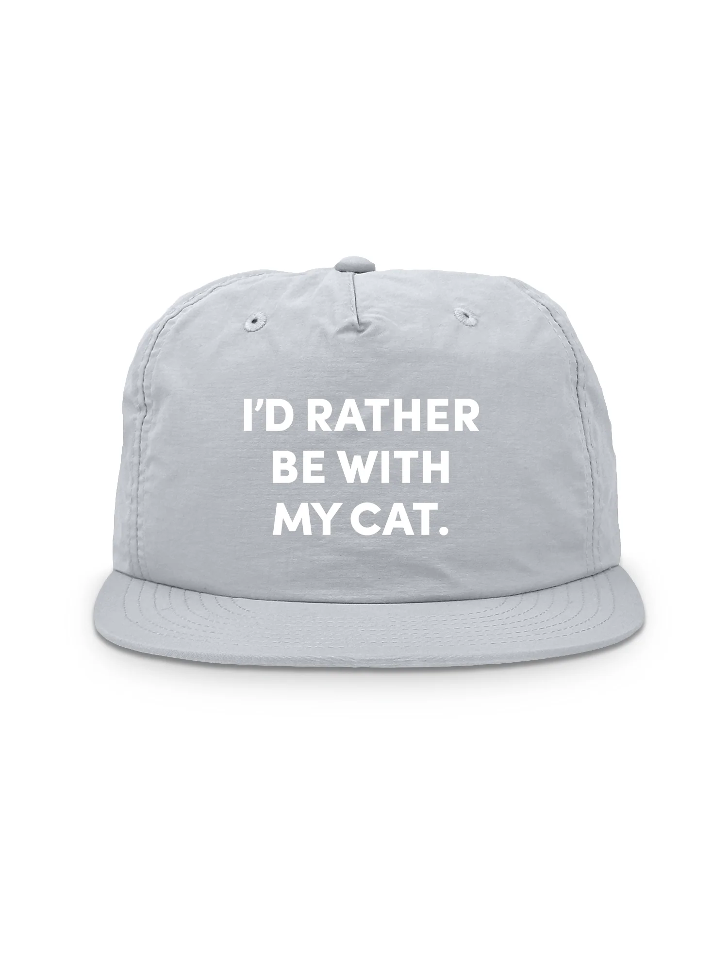 I'd Rather Be With My Cat. Quick-Dry Cap - Image 5