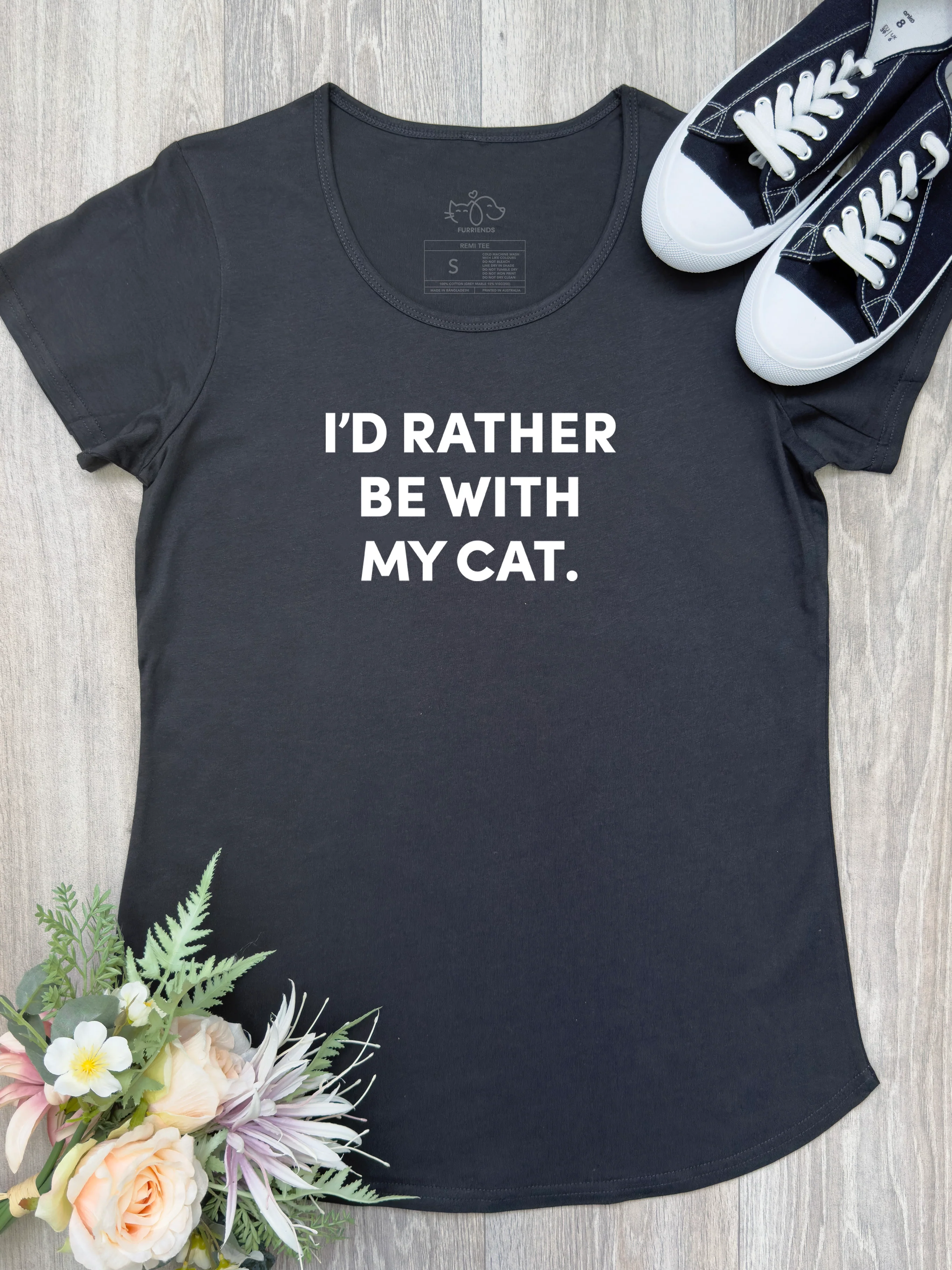 I'd Rather Be With My Cat. Remi Women's Tee - Image 6