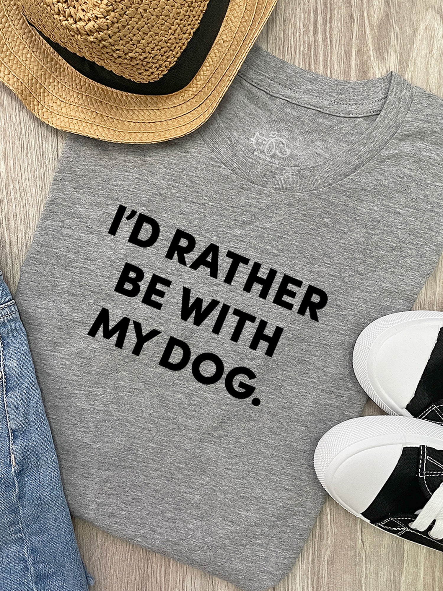 I'd Rather Be With My Dog. Ava Women's Regular Fit Tee - Image 6