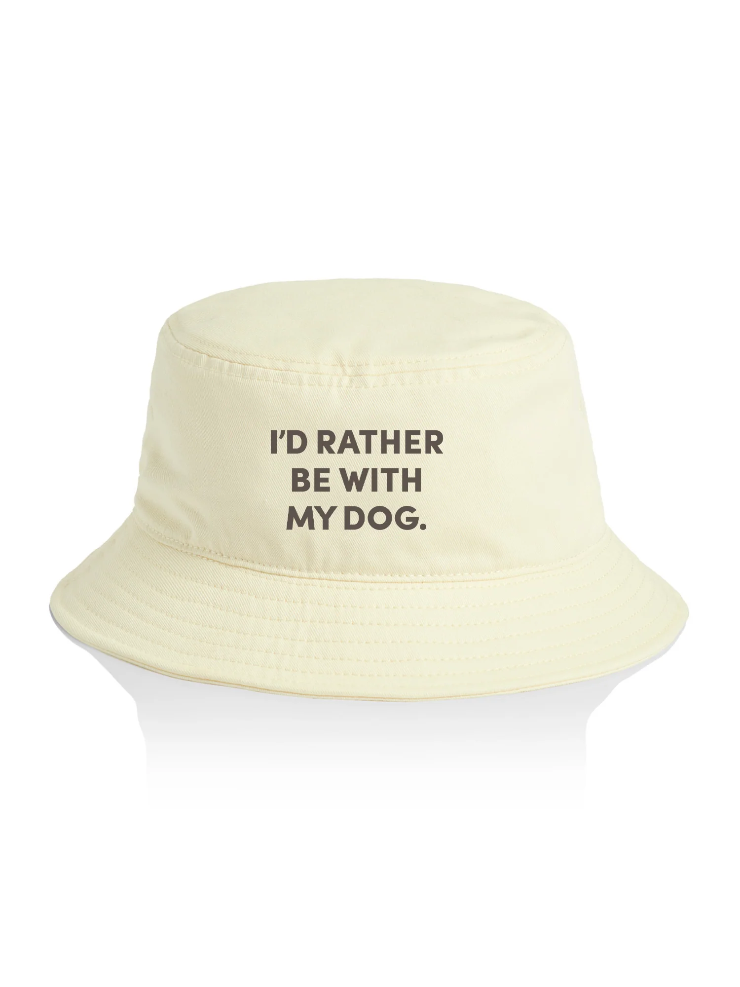 I'd Rather Be With My Dog. Bucket Hat - Image 4