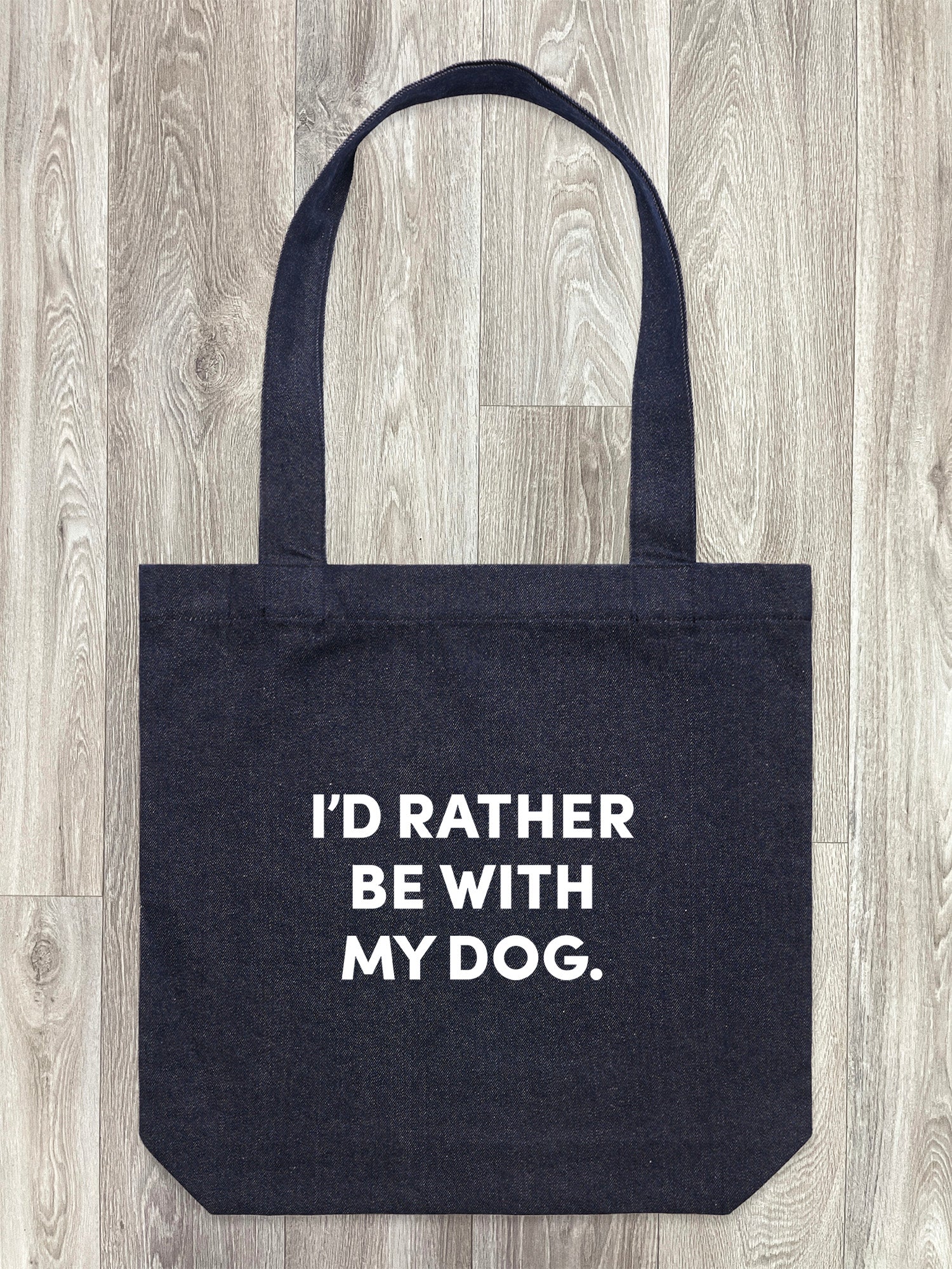 I'd Rather Be With My Dog. Edith Tote Bag - Image 3