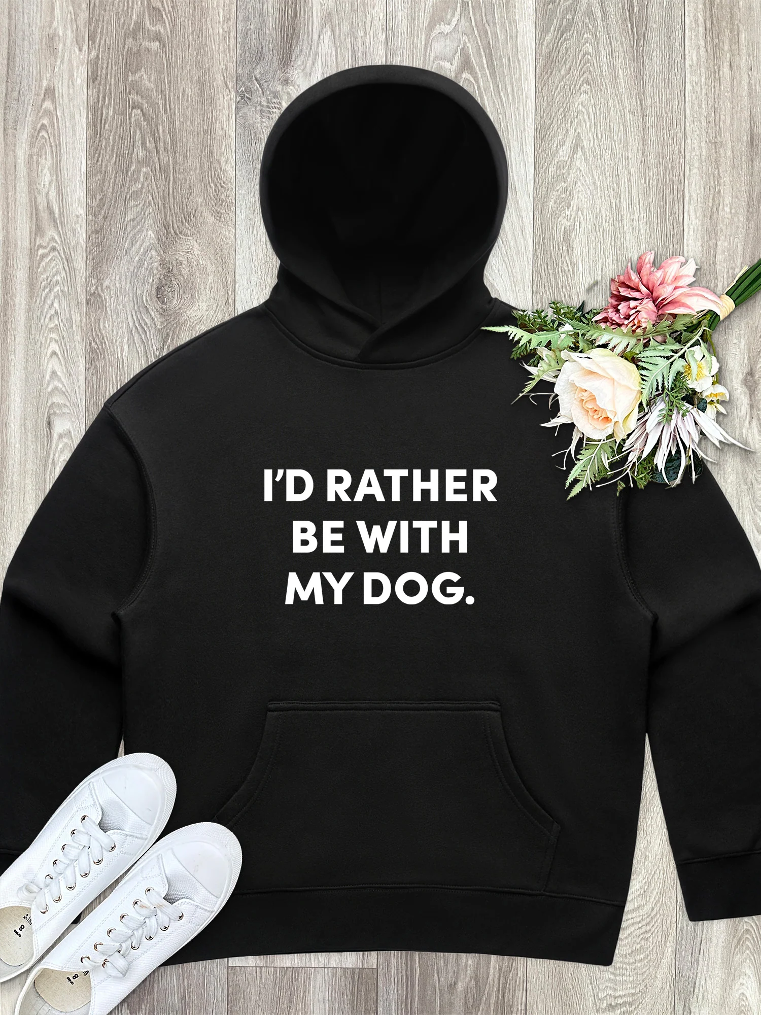 I'd Rather Be With My Dog. Women's Comfort Hood