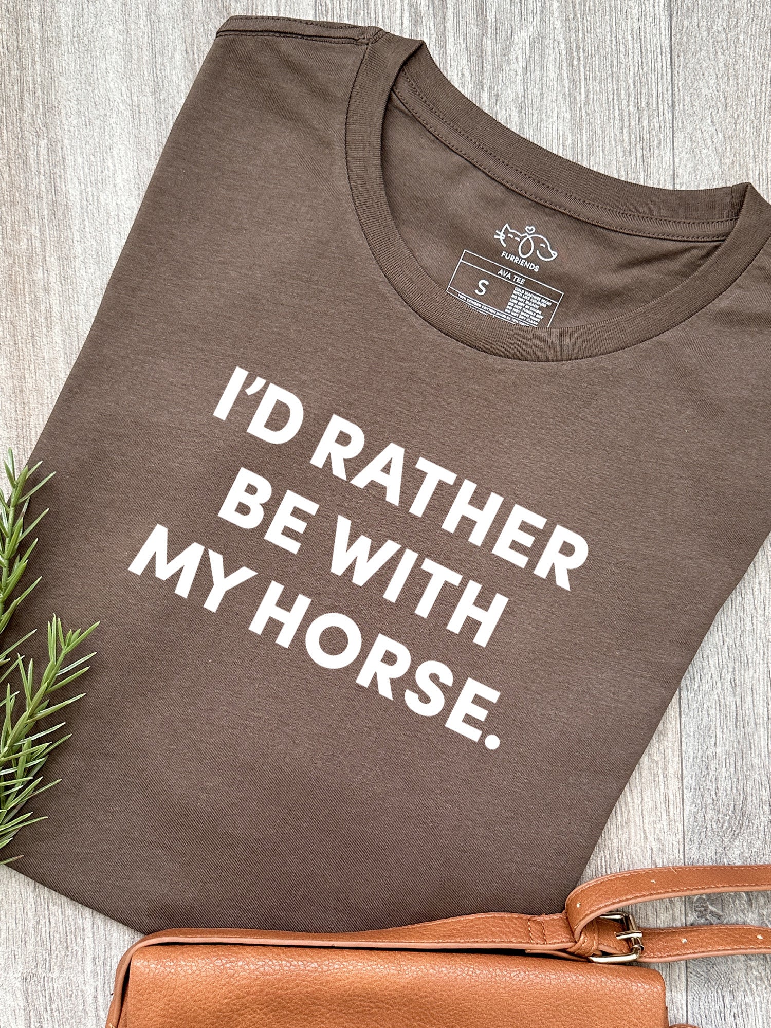 I'd Rather Be With My Horse. Ava Women's Regular Fit Tee - Image 3