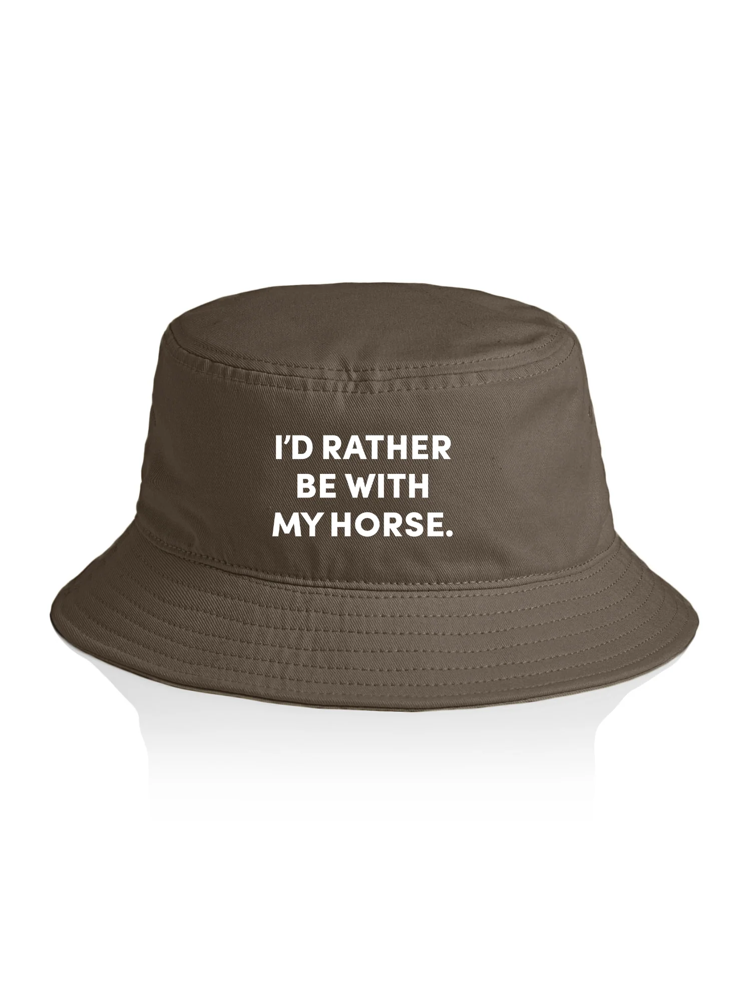 I'd Rather Be With My Horse. Bucket Hat