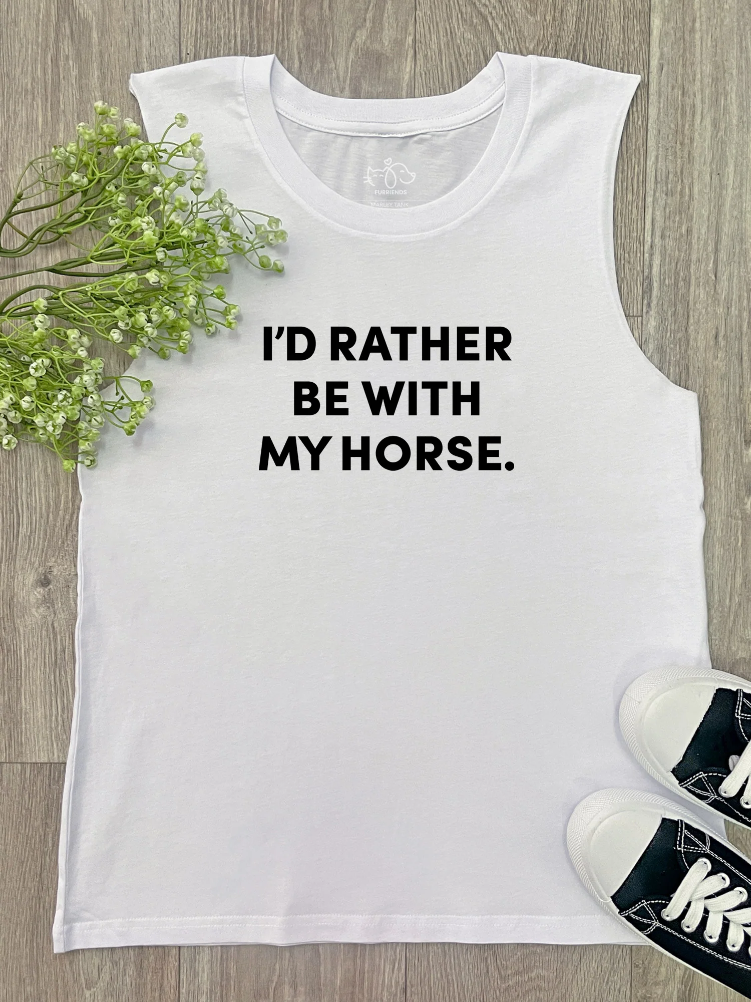 I'd Rather Be With My Horse. Marley Tank - Image 4