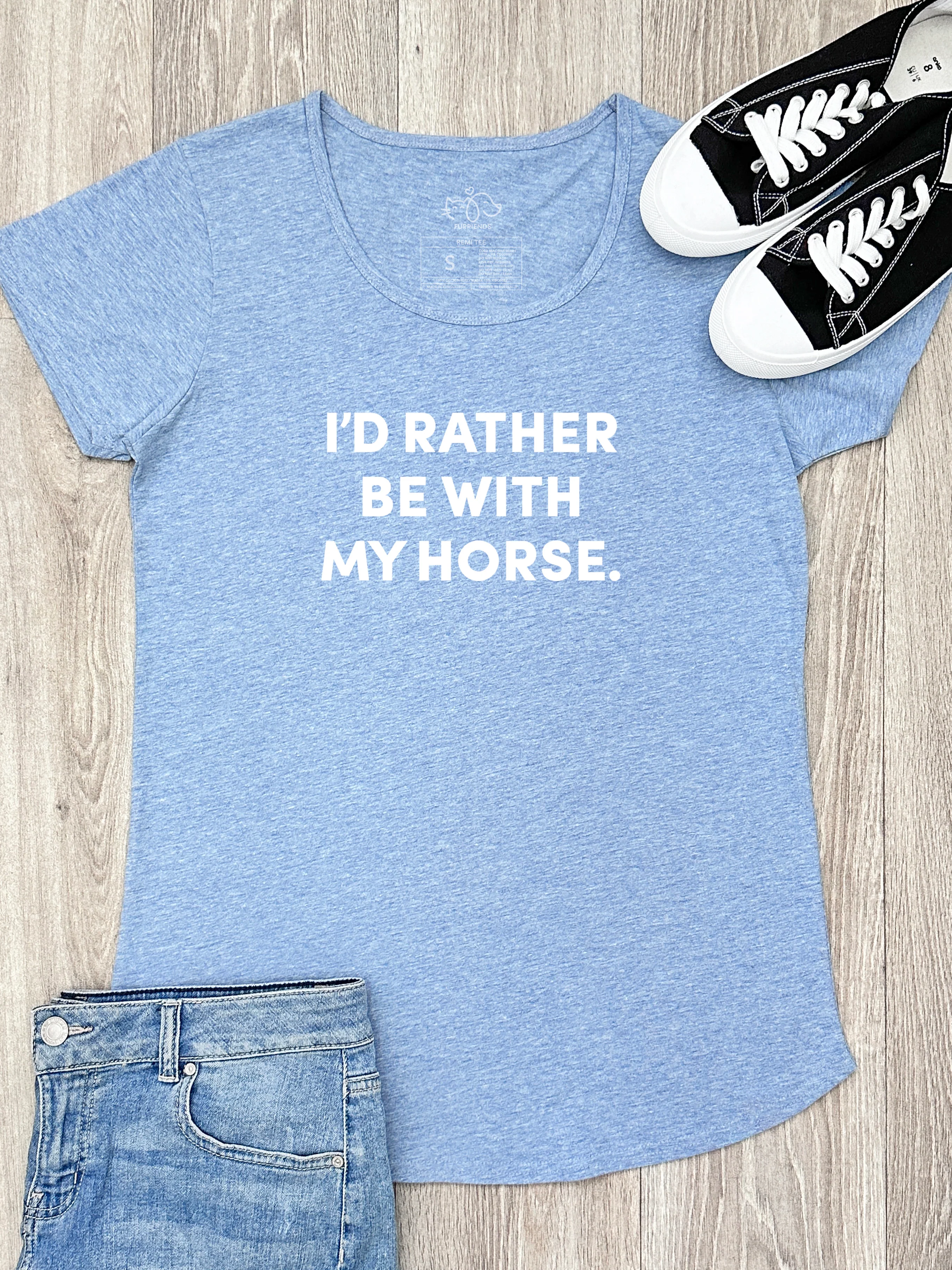 I'd Rather Be With My Horse. Remi Women's Tee - Image 2