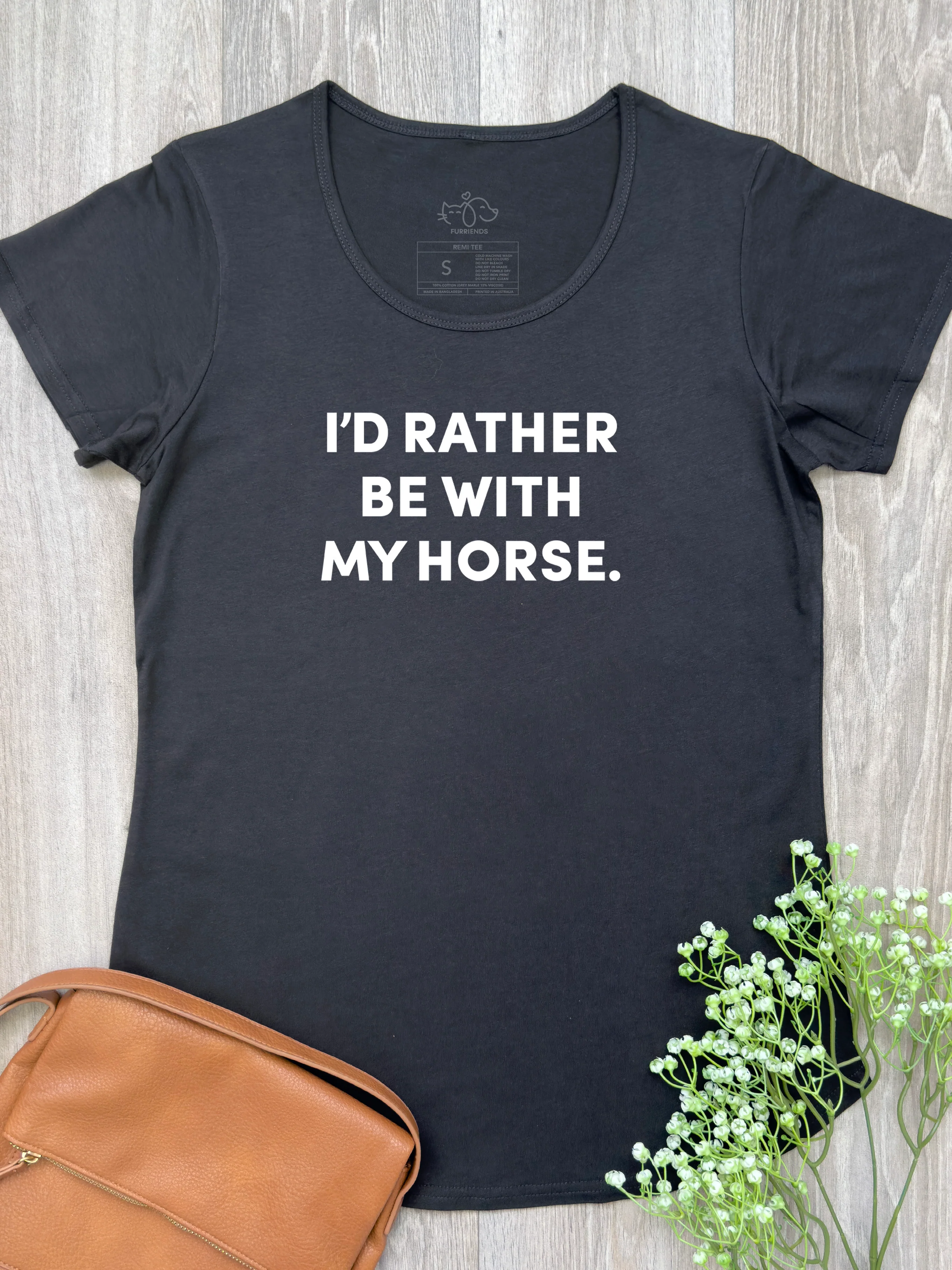 I'd Rather Be With My Horse. Remi Women's Tee - Image 4