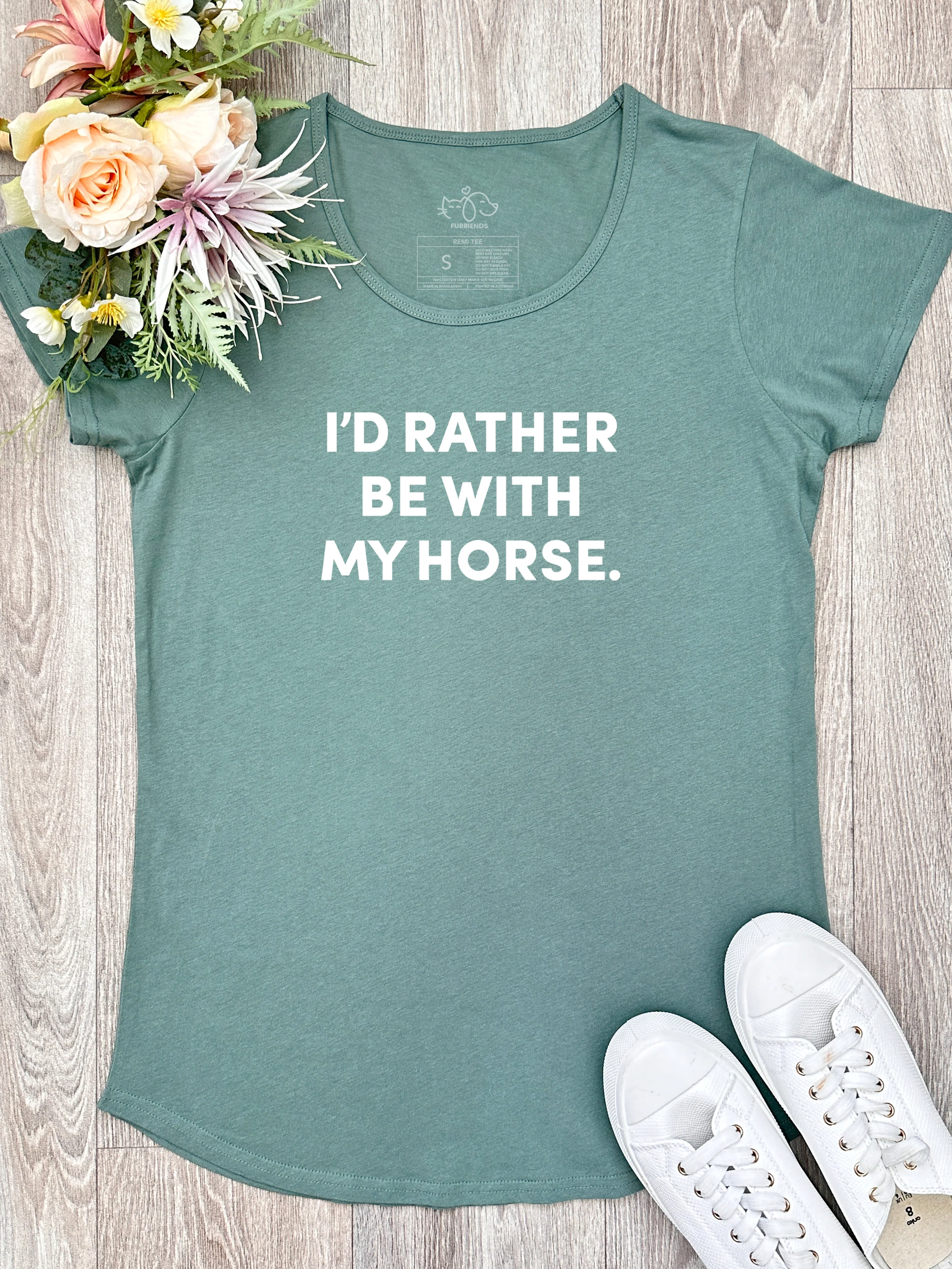 I'd Rather Be With My Horse. Remi Women's Tee - Image 5