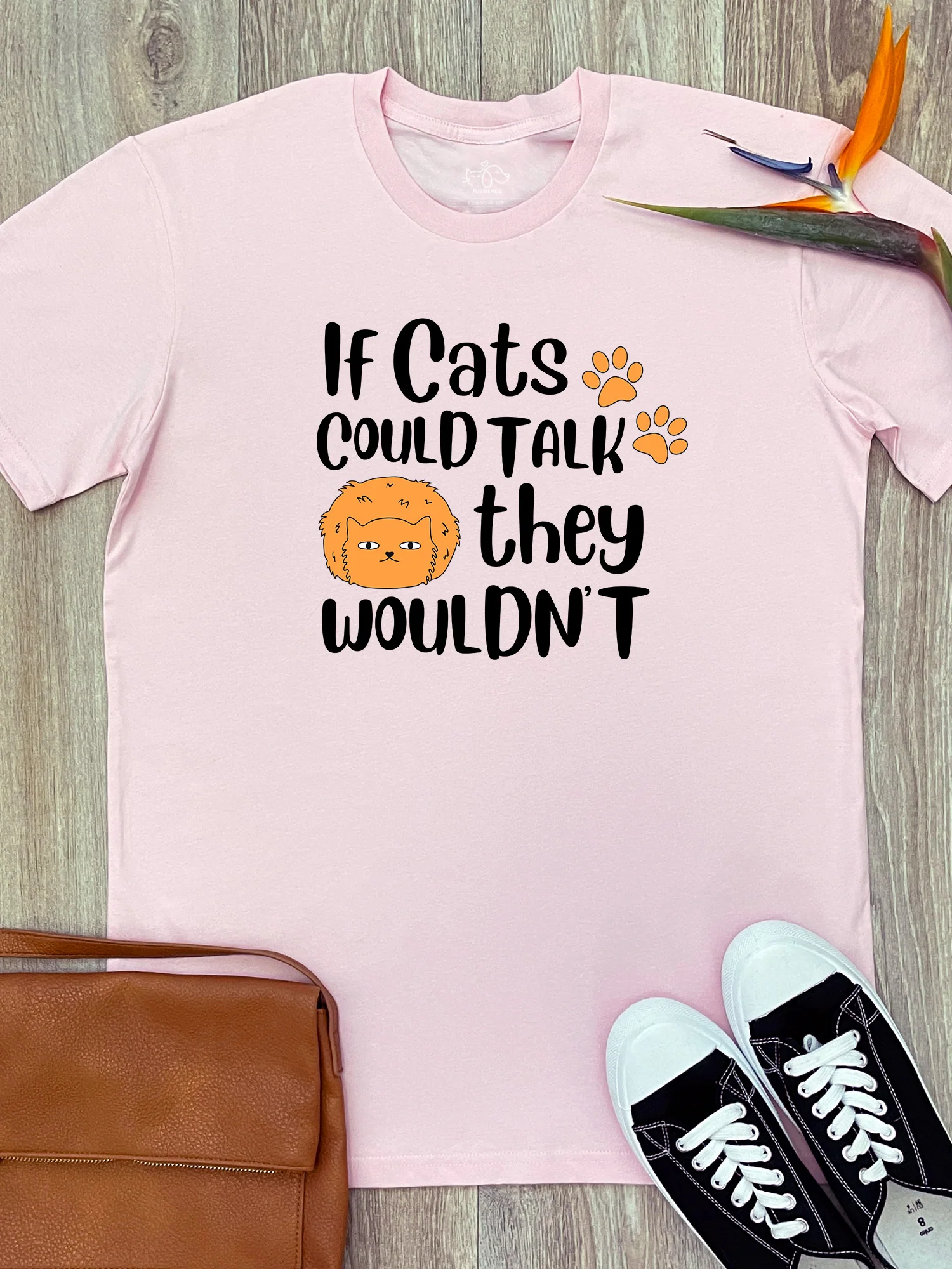 If Cats Could Talk They Wouldn't Essential Unisex Tee - Image 3