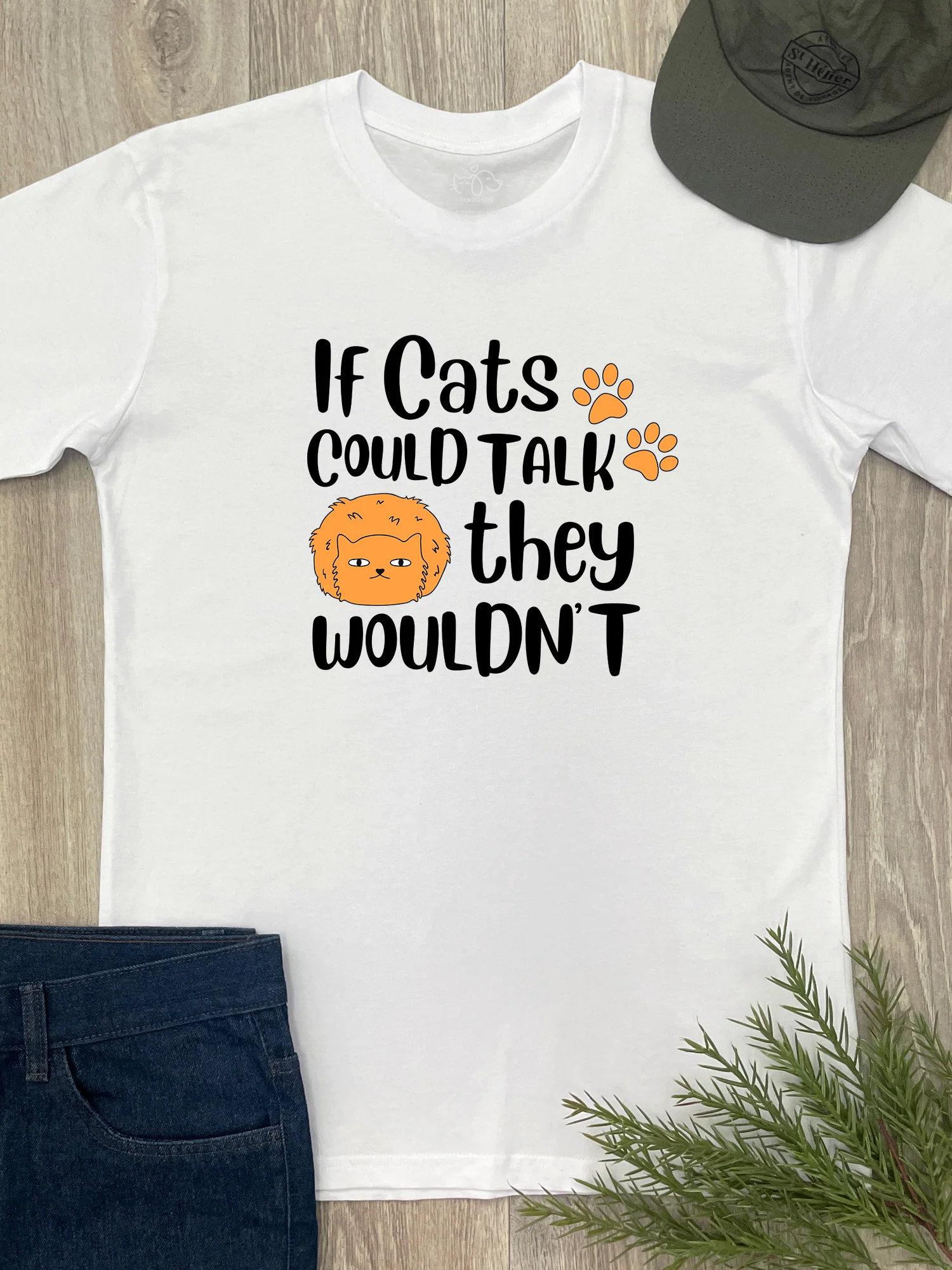 If Cats Could Talk They Wouldn't Essential Unisex Tee - Image 4