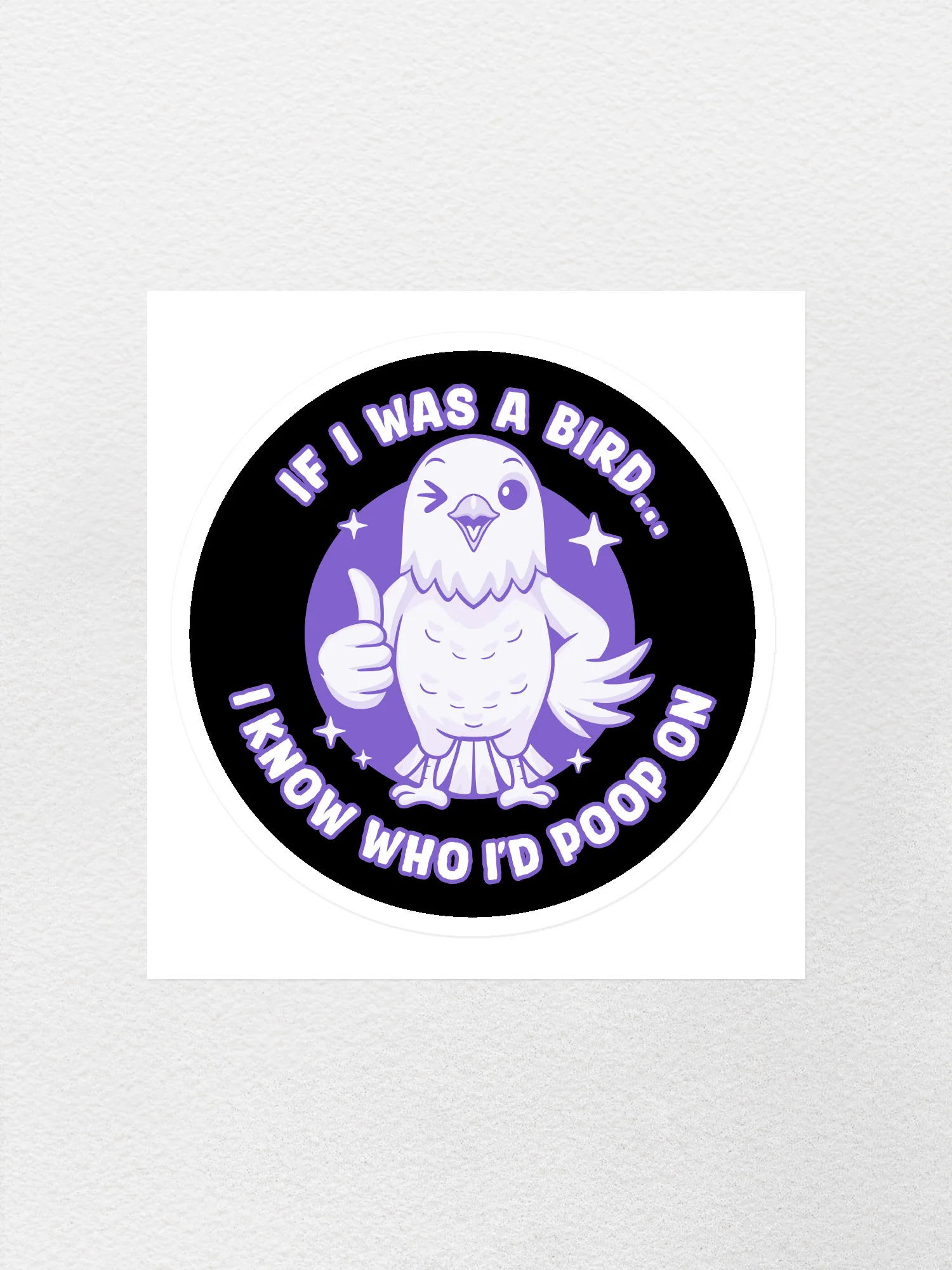If I Was A Bird Sticker - Image 2