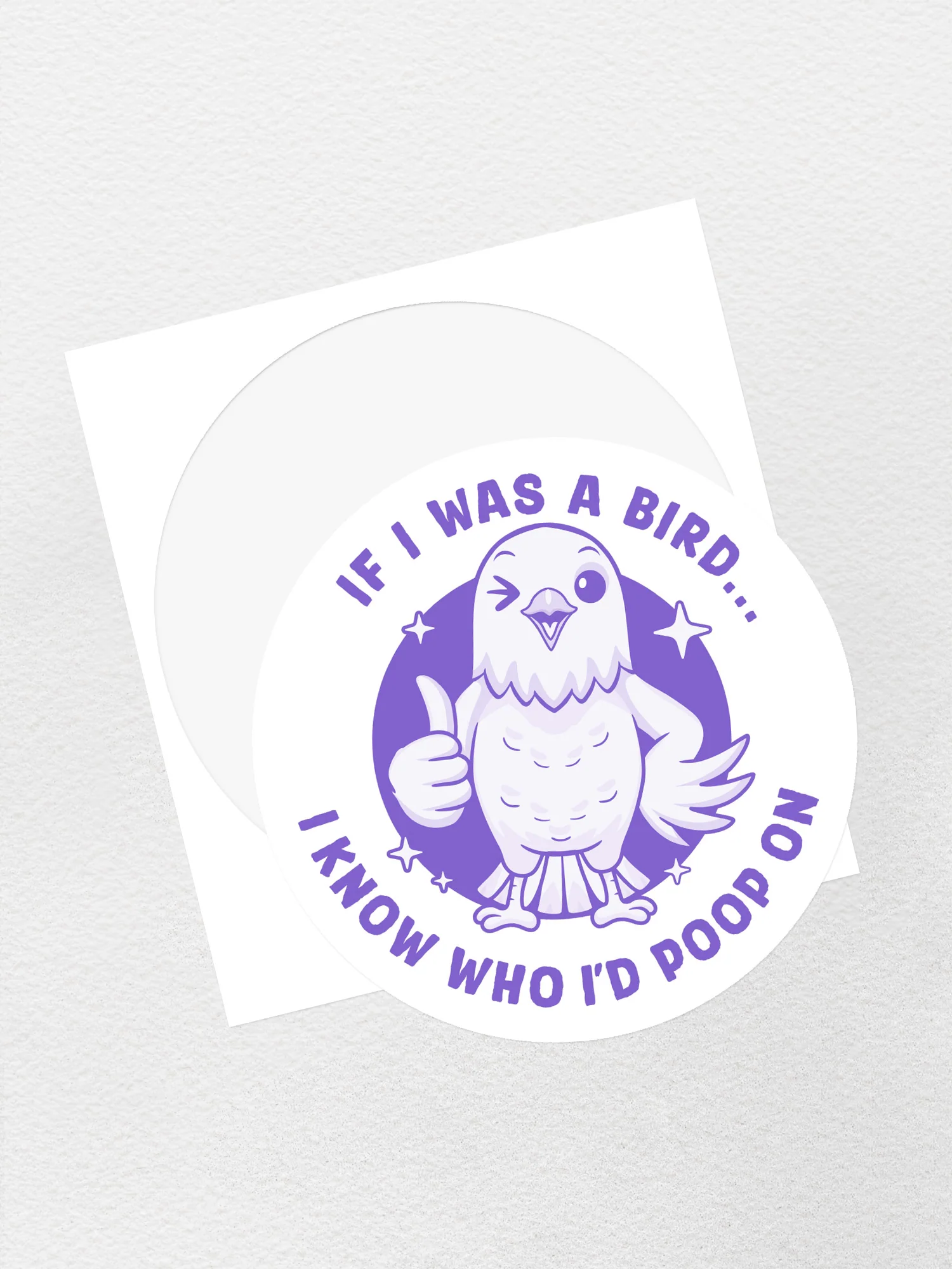 If I Was A Bird Sticker - Image 3