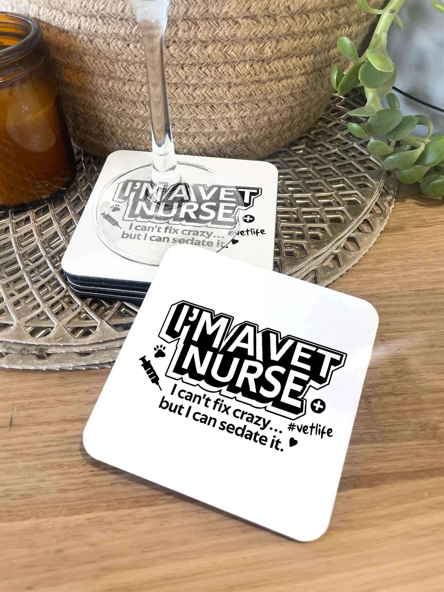 I'm A Vet Nurse Coaster - Image 3